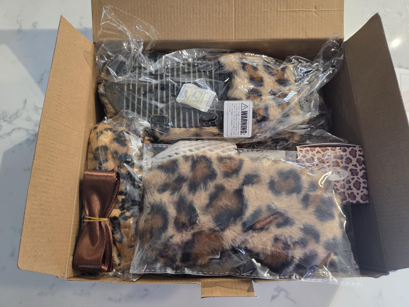 GiftAmaz Leopard Bath and Body Gifts for Women, Self Care Gift Home Spa Kit | Skin Care Set, Get Well Soon Gift Basket with Leopard Slippers, Care Package Gift Box Set for Women Girl Friend Wife Mom customer photo 2