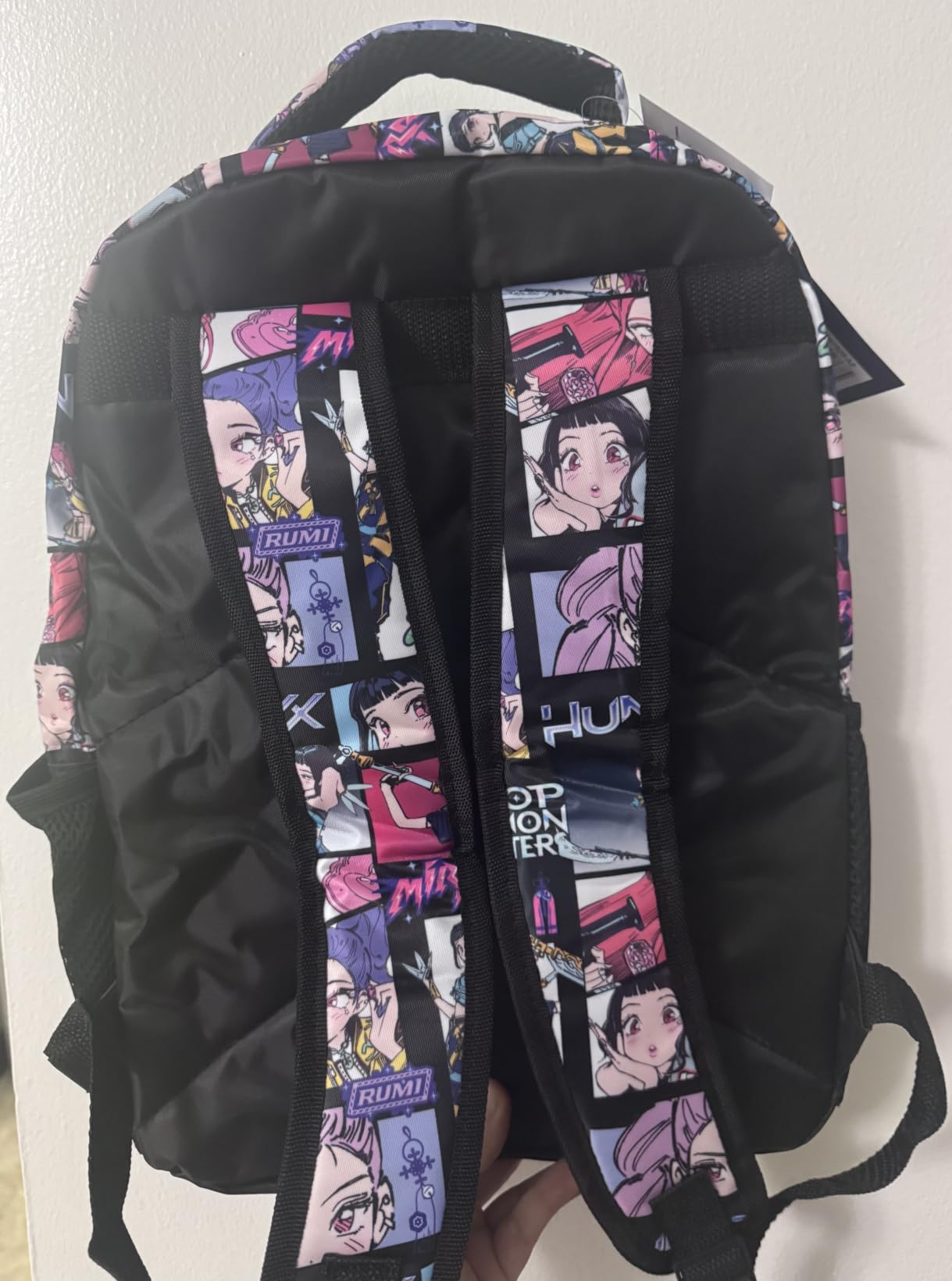 AI ACCESSORY INNOVATIONS Stranger Things Backpack with Character Graphic Pattern, Black, 16x12x5 Inches, Polyester, 3 Pockets, Water Repellent, Adjustable Straps, Padded Back customer photo 2