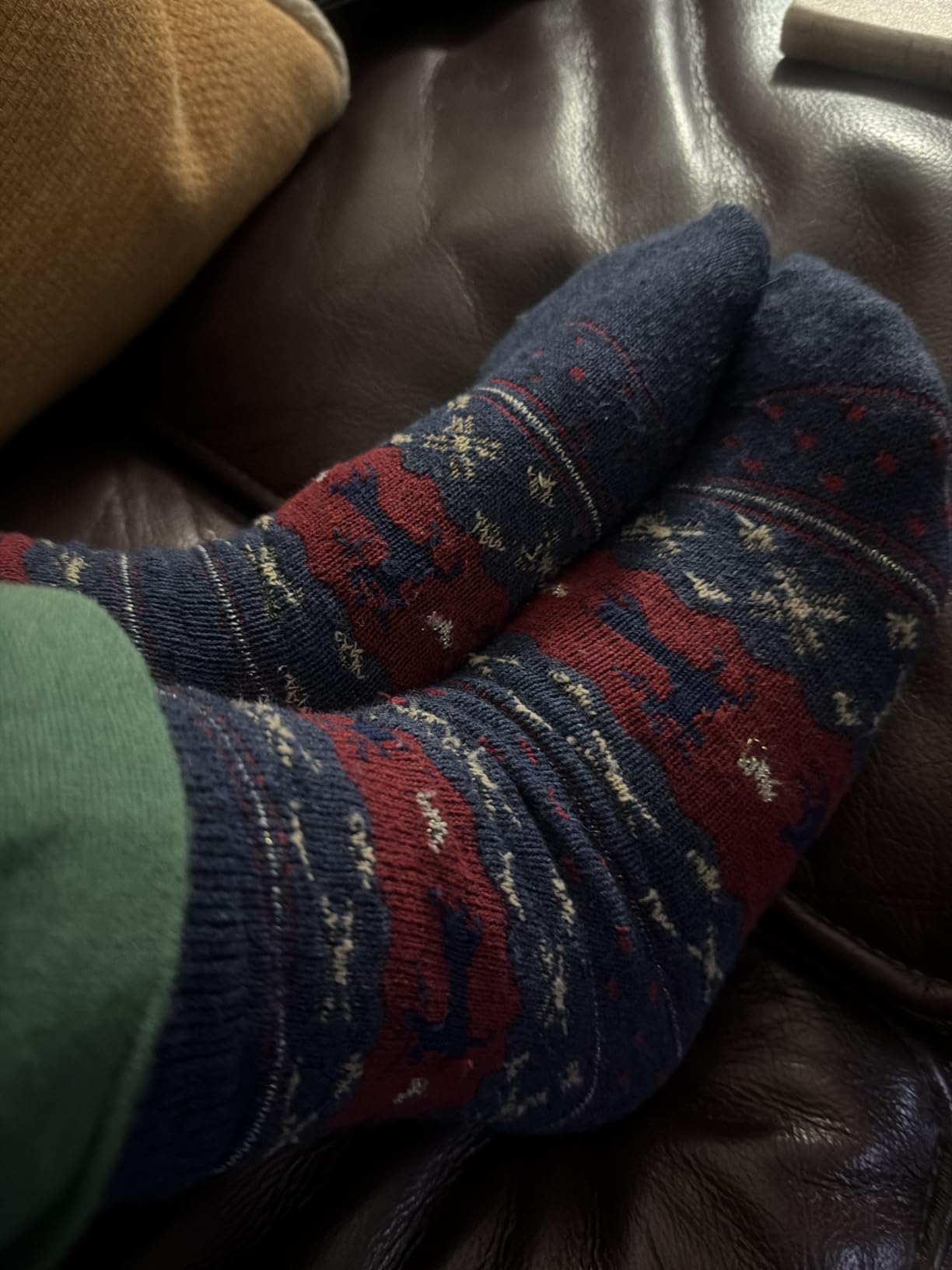 10 Pairs Crew Socks for Women, Christmas Reindeer Fair Isle Pattern Socks, Soft Stretchy Knit Casual Crew Socks customer photo 1
