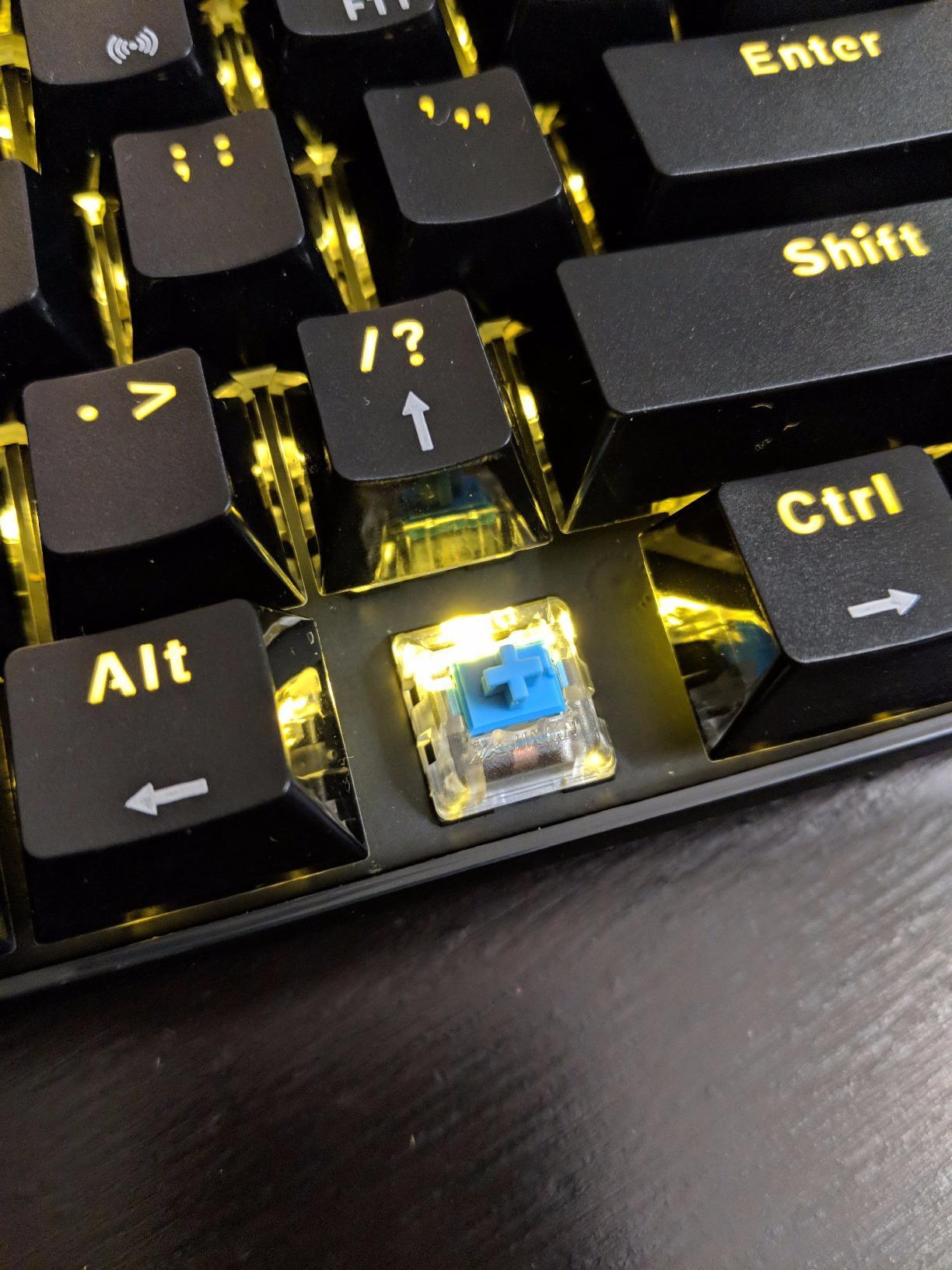 RK ROYAL KLUDGE RK61 Wireless 60% Mechanical Keyboard, Mini Portable Size | 61 Keys Triple Mode BT5.0/2.4G/USB-C Compact Gaming Keyboard, PBT Keycaps, Pro Software, Hot Swappable Custom Switches customer photo 2
