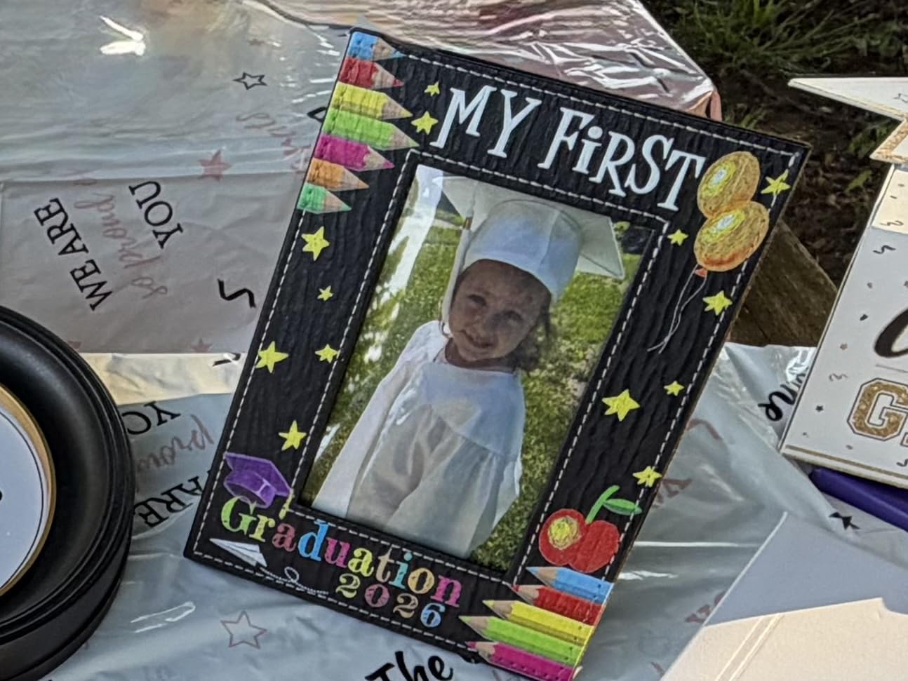 First Fathers Day Picture Frame from Daughter Son Baby Wife - Daddy & Me First Time Dad 1st Fathers Day Gift for New Dad Daddy to Be Expecting Father New Born Baby Nursery Decor Photo Frame customer photo 2