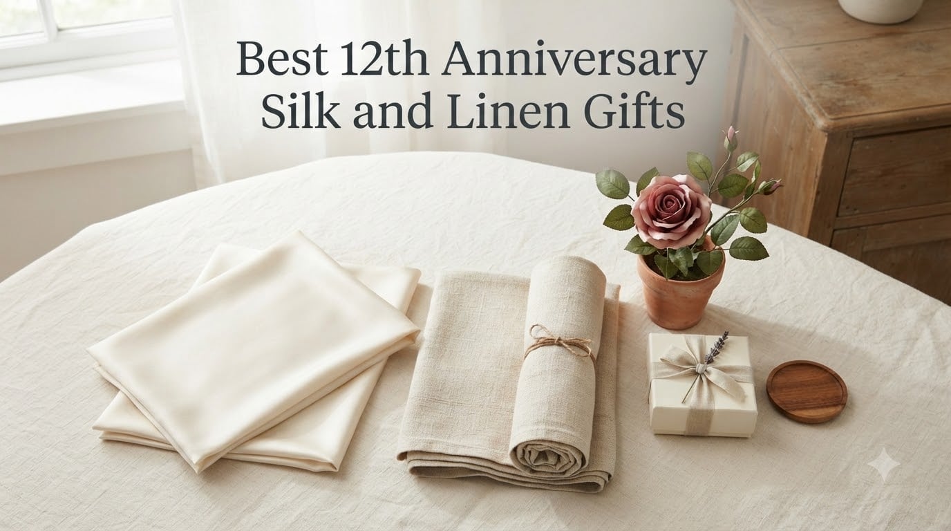 Best 12th Anniversary Silk and Linen Gifts