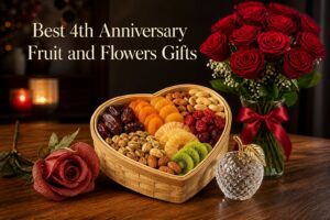 Best 4th Anniversary Fruit and Flowers Gifts