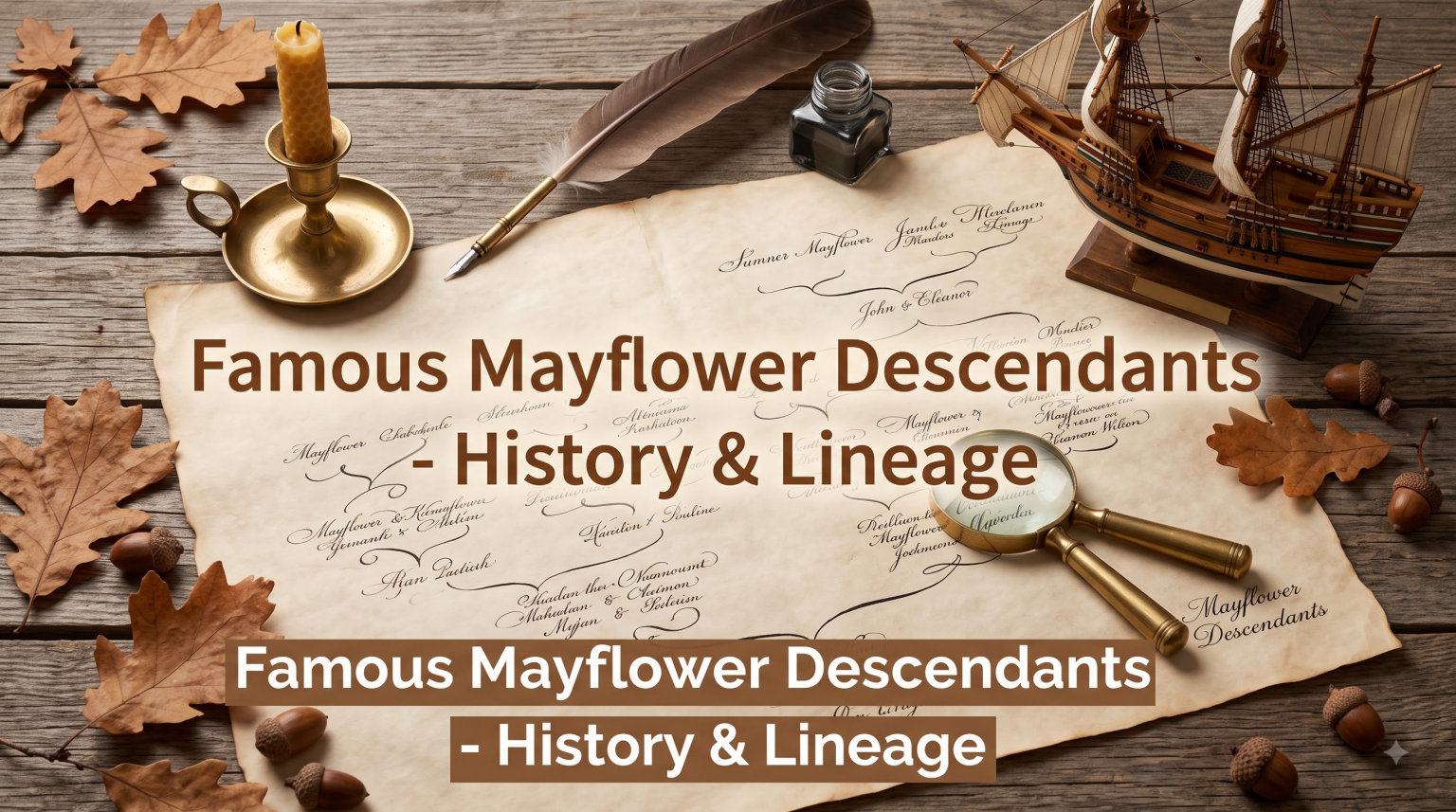 Famous Mayflower Descendants - History & Lineage