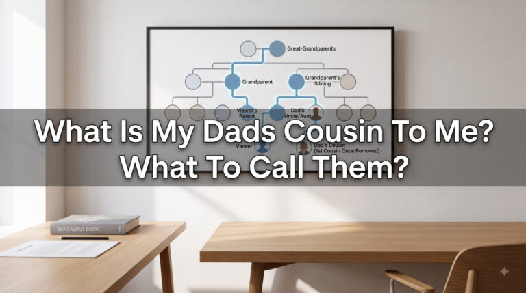 What Is My Dads Cousin To Me? What To Call Them?