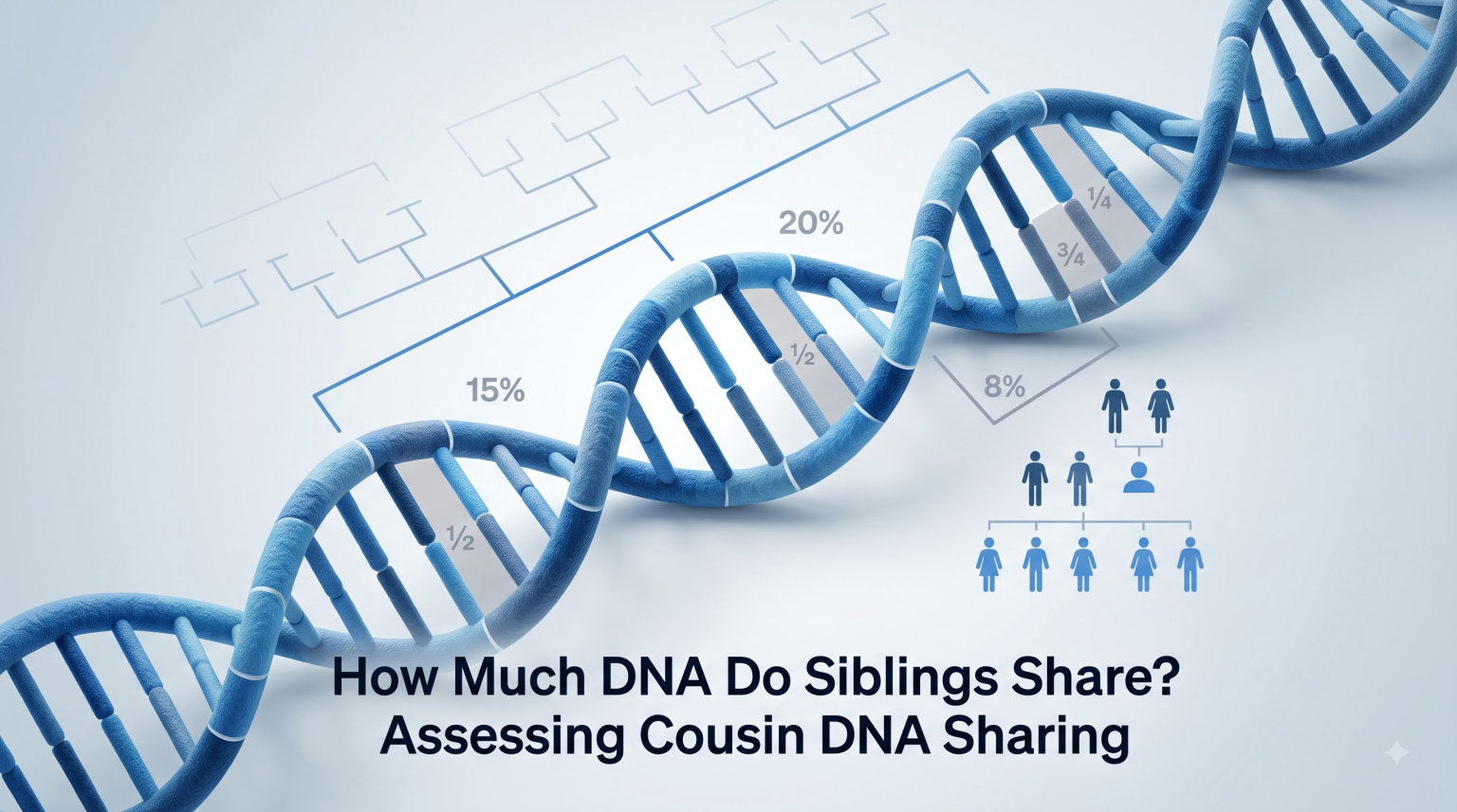 How Much DNA Do Siblings Share? Assessing Cousin DNA Sharing