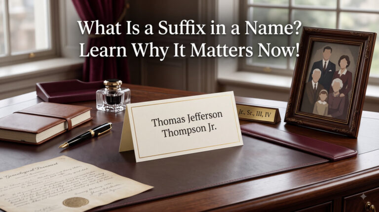 What Is a Suffix in a Name? Learn Why It Matters Now!