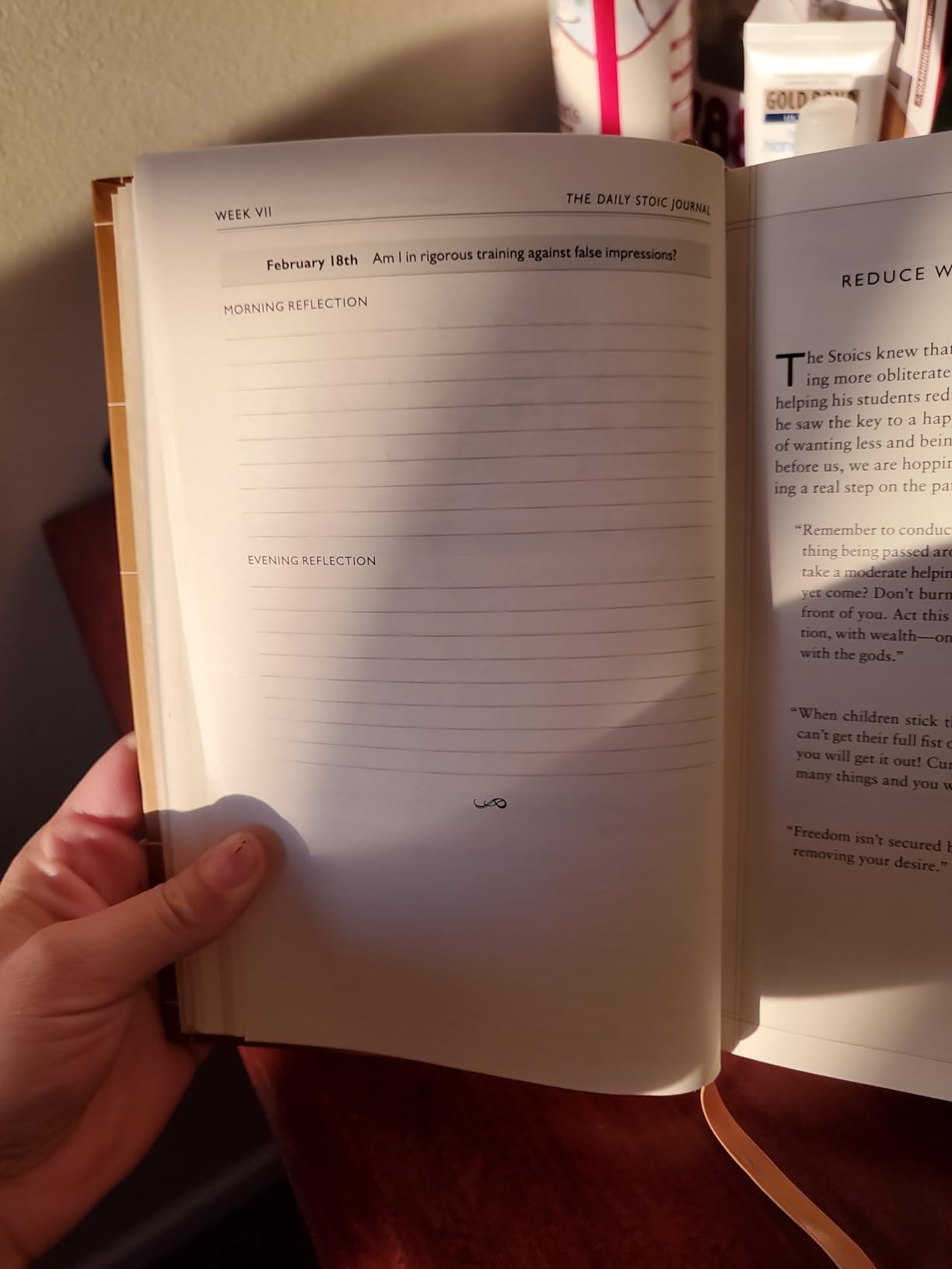 The Daily Stoic Journal: 366 Days of Writing and Reflection on the Art of Living customer photo 2