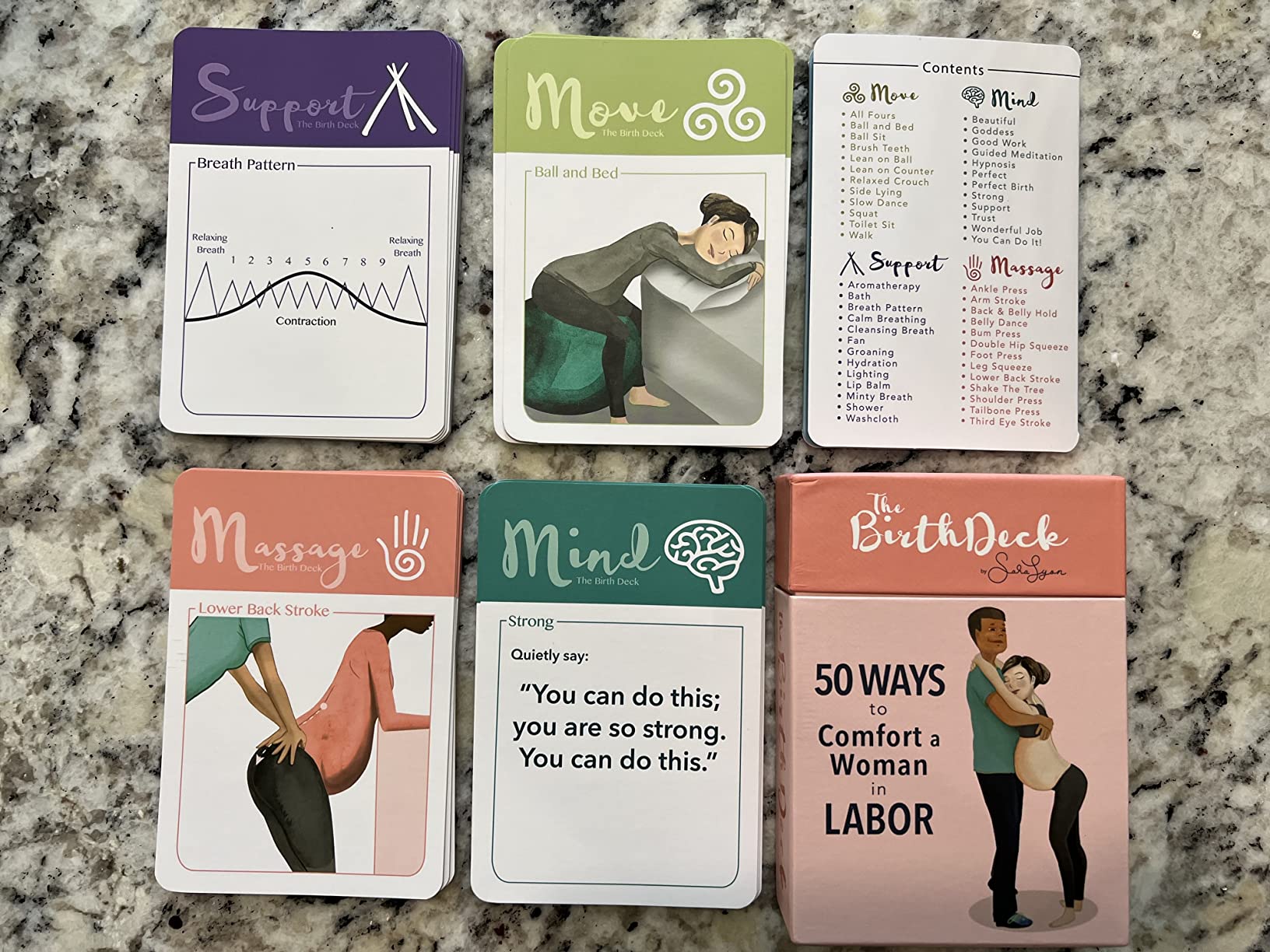 The Birth Deck: 50 Ways to Comfort a Woman in Labor, by Sara Lyon (Original) customer photo 1