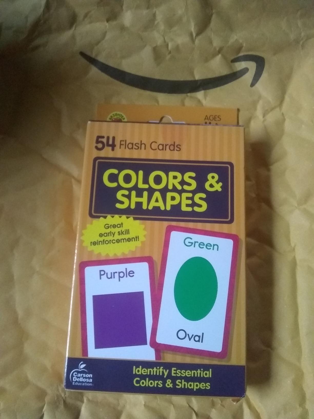 Carson Dellosa 54 Colors and Shapes Flash Cards | Toddler Learning Flashcards for Kids Ages 4 and Up, Educational Games for Preschool and Kindergarten Reading Readiness customer photo 1