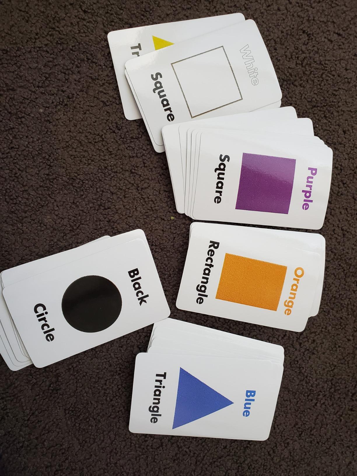 Carson Dellosa 54 Colors and Shapes Flash Cards | Toddler Learning Flashcards for Kids Ages 4 and Up, Educational Games for Preschool and Kindergarten Reading Readiness customer photo 2