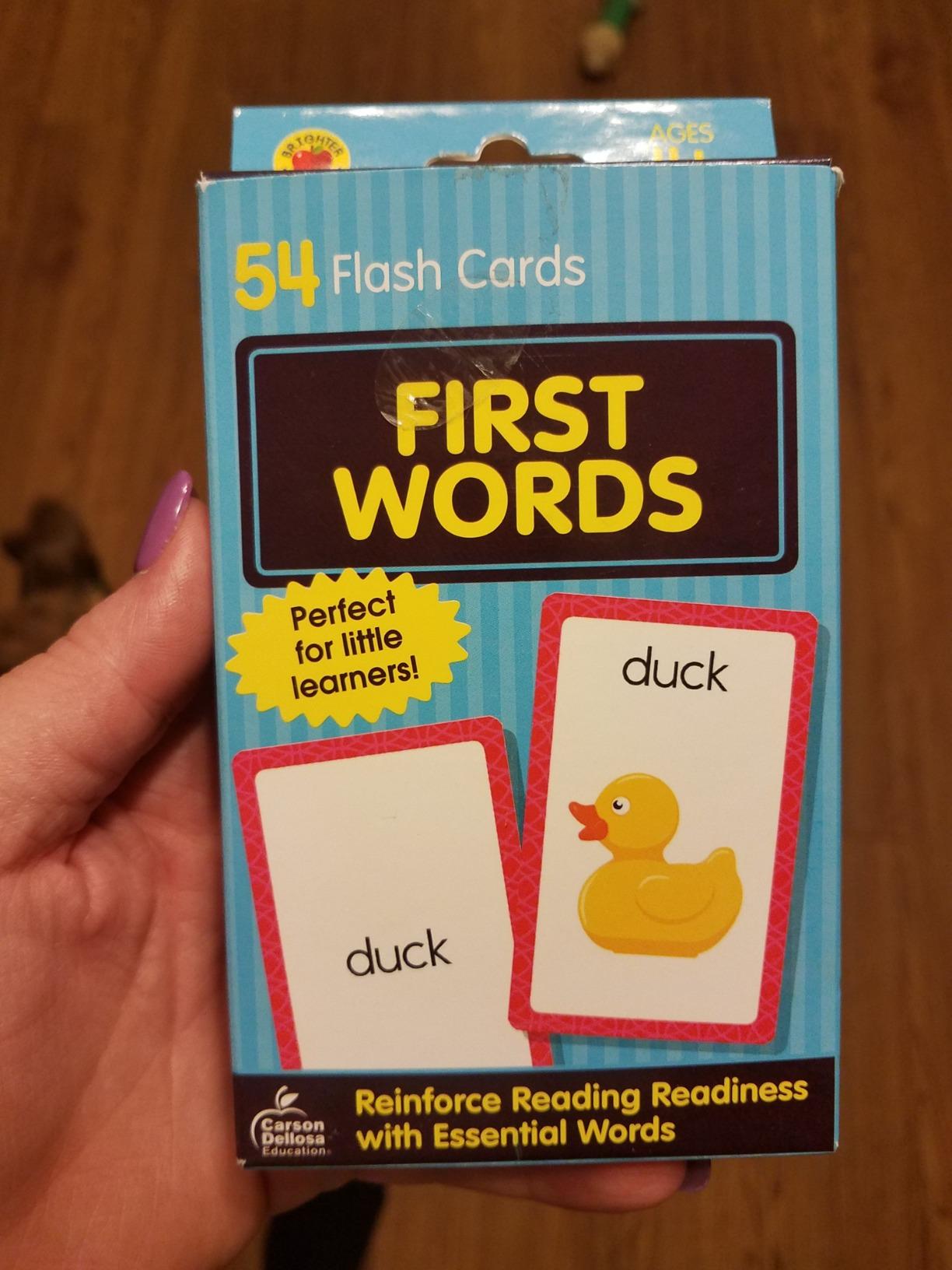 Carson Dellosa 54 Phonics Flash Cards, Sight Words Flashcards for Kids Ages 4 and Up, High Frequency Vocabulary Preschool and Kindergarten Learning Activities, Toddler Stocking Stuffers customer photo 2