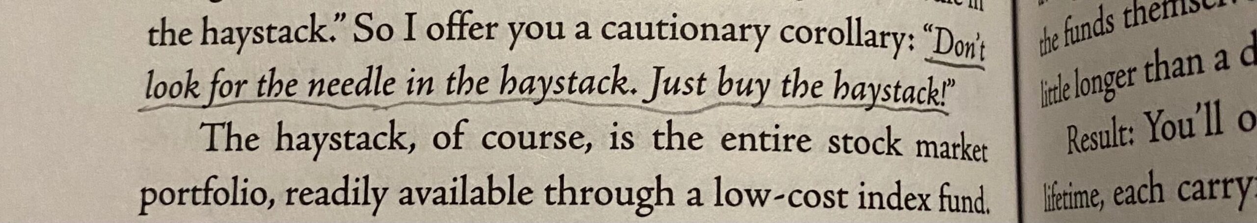 The Little Book of Common Sense Investing: The Only Way to Guarantee Your Fair Share of Stock Market Returns customer photo 2