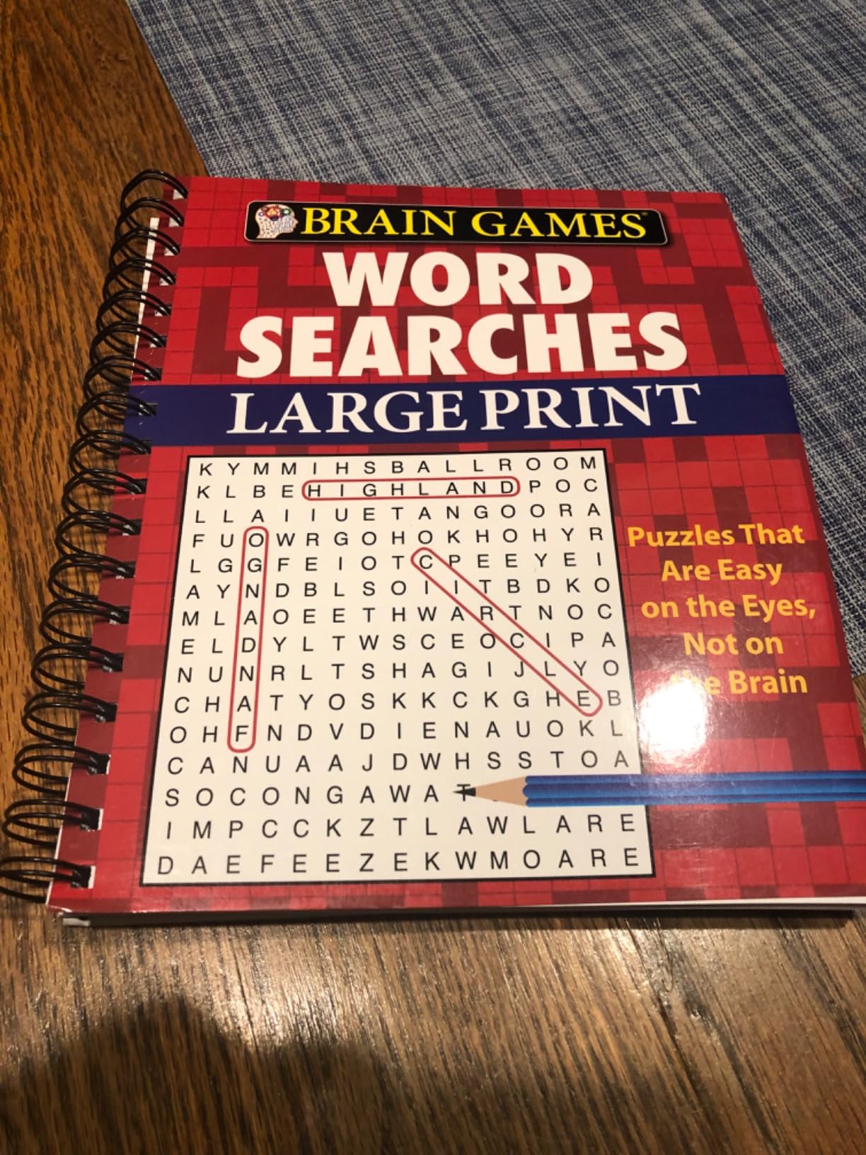 Brain Games - Word Searches - Large Print: Easy on the Eyes, Not on the Brain | Puzzles Progress from Simple to Challenging | Gift for Adults & Seniors (Brain Games Large Print) customer photo 1