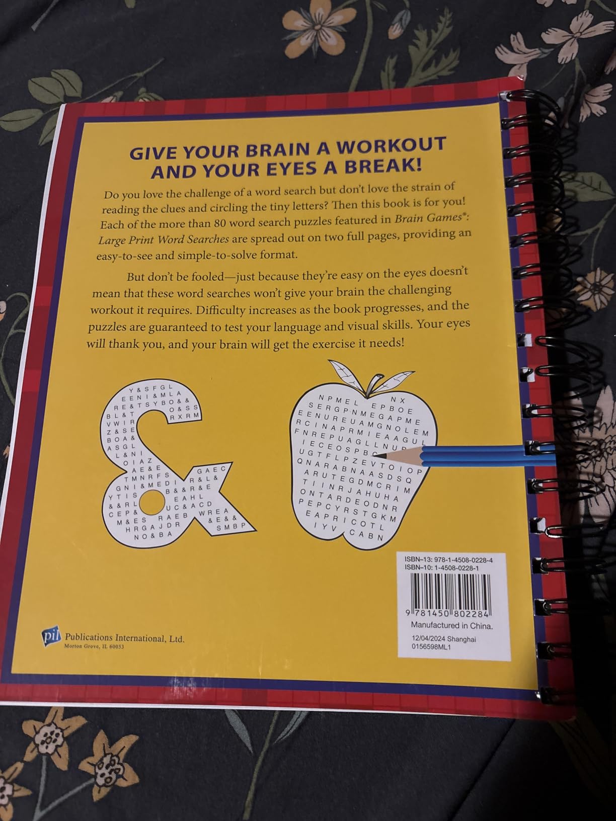 Brain Games - Word Searches - Large Print: Easy on the Eyes, Not on the Brain | Puzzles Progress from Simple to Challenging | Gift for Adults & Seniors (Brain Games Large Print) customer photo 2