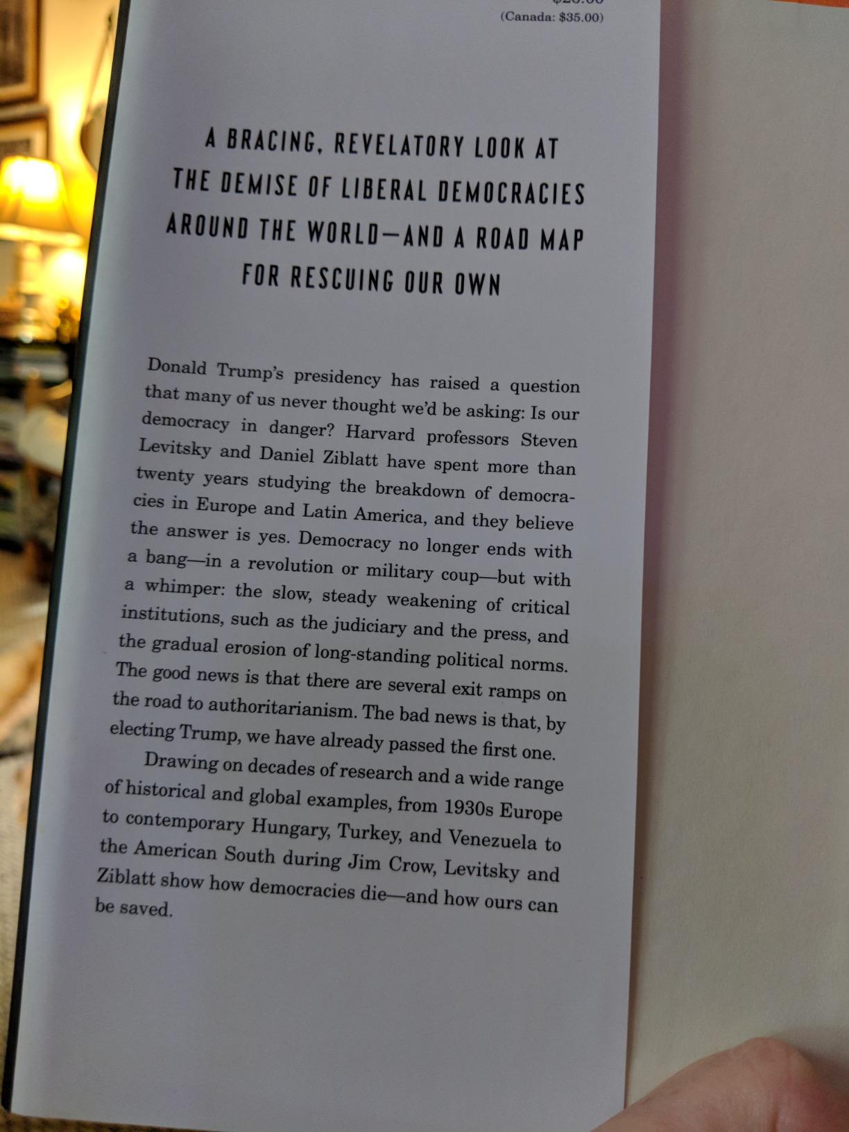 How Democracies Die customer photo 2