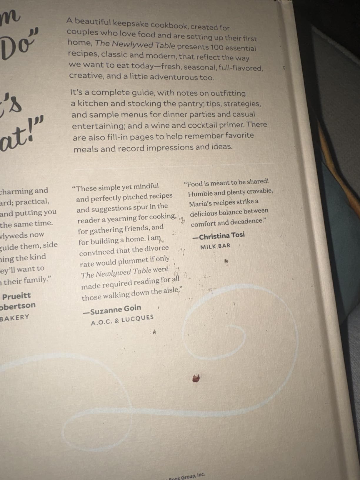 The Newlywed Table: A Cookbook to Start Your Life Together customer photo 1
