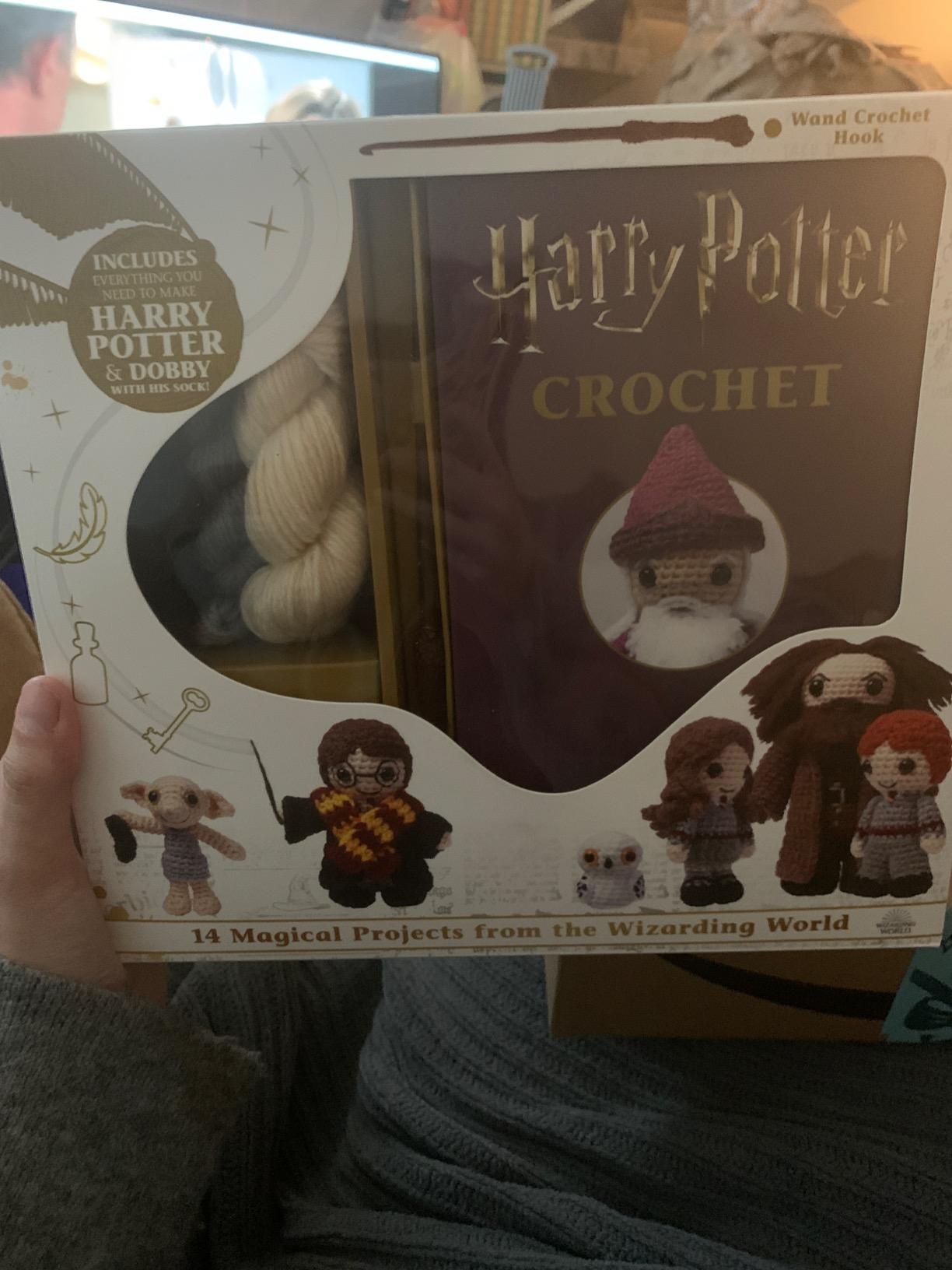Harry Potter Crochet - Harry Potter and Dobby Amigurumi - Yarn, Safety Eyes, Crochet Hook and Instructional Booklet - Craft Gift for Harry Potter Fans (Crochet Kits) customer photo 1