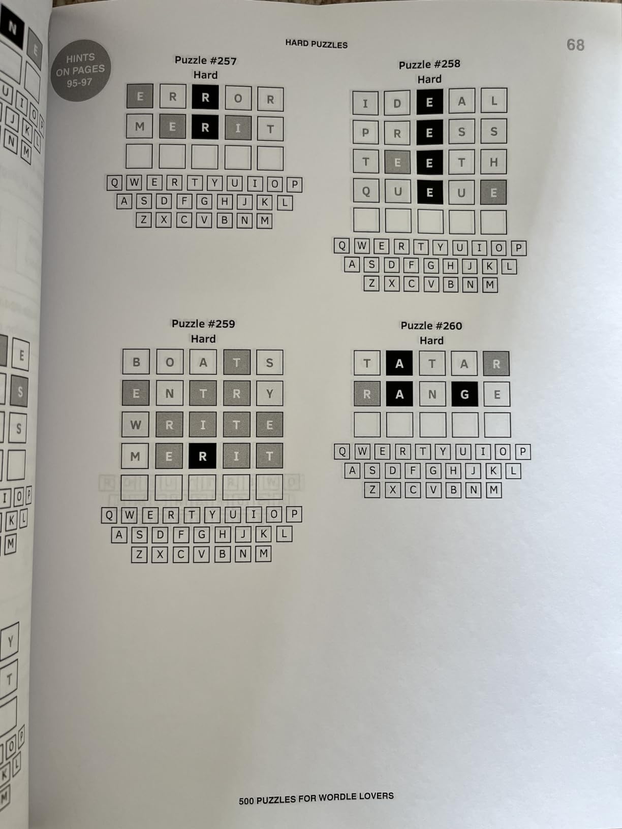 500 Puzzles for Wordle Lovers: Sharpen Your Skills with Fun, Challenging Brain Teasers! customer photo 1