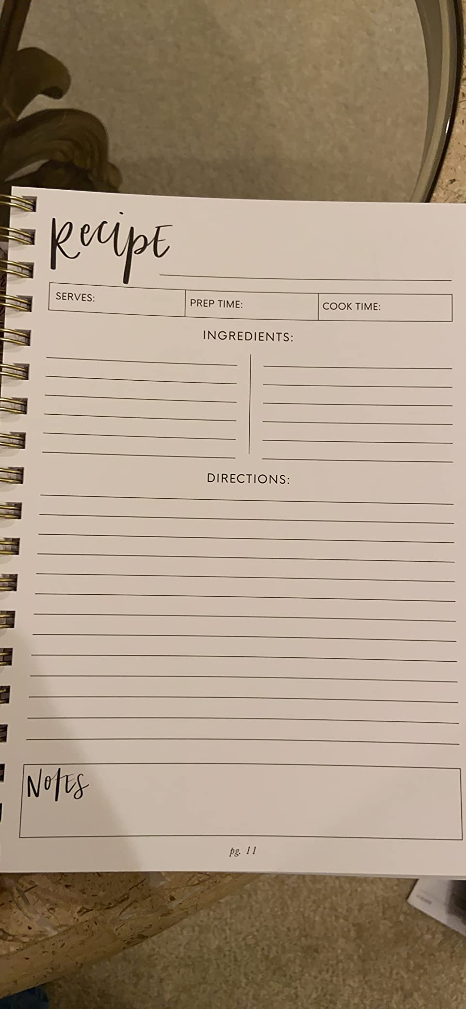 The Keepsake Recipe Book: A Blank Recipe Notebook To Write In Your Own Recipes & Create Your Own Cookbook Journal (Spiral-Bound Premium Hardcover Edition) customer photo 1