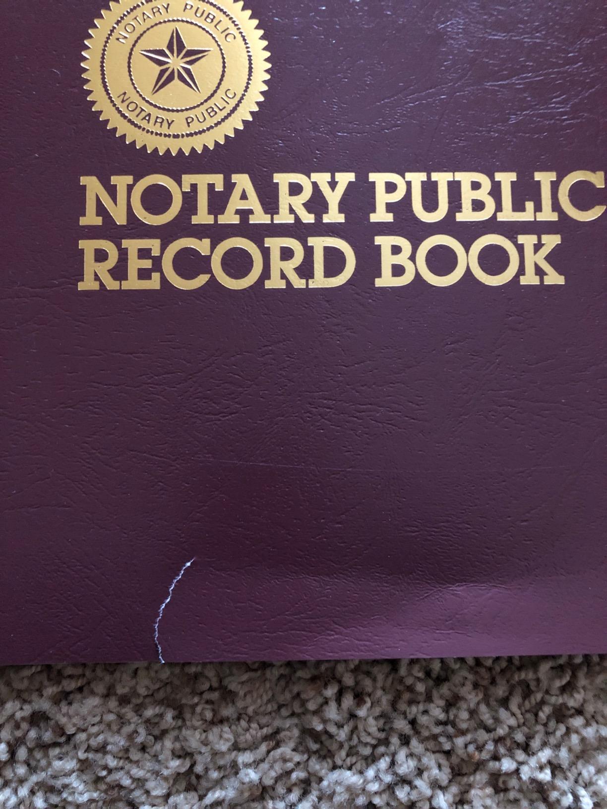 Dome Notary Public Record Book customer photo 2