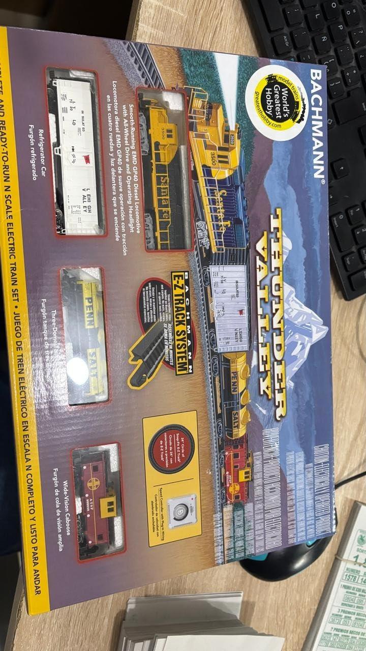 Bachmann Trains - Thunder Valley Ready To Run Electric Train Set - N Scale Multi ,Medium customer photo 1