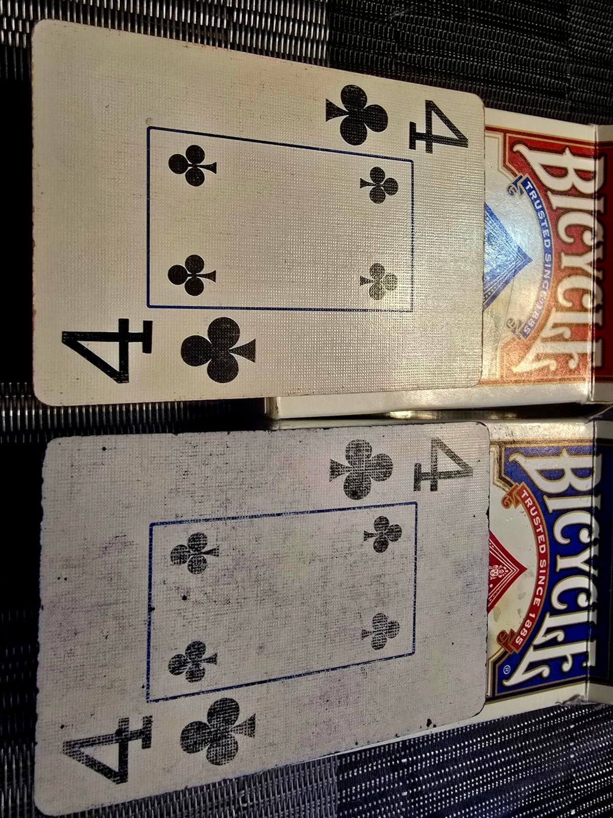 Bicycle Jumbo Index Playing Cards 2 Pack Large Print Poker Size | Easy-to-read numbers and suits, Air Cushion Finish, Made in USA, 6 red and 6 blue backs, For all card games customer photo 1