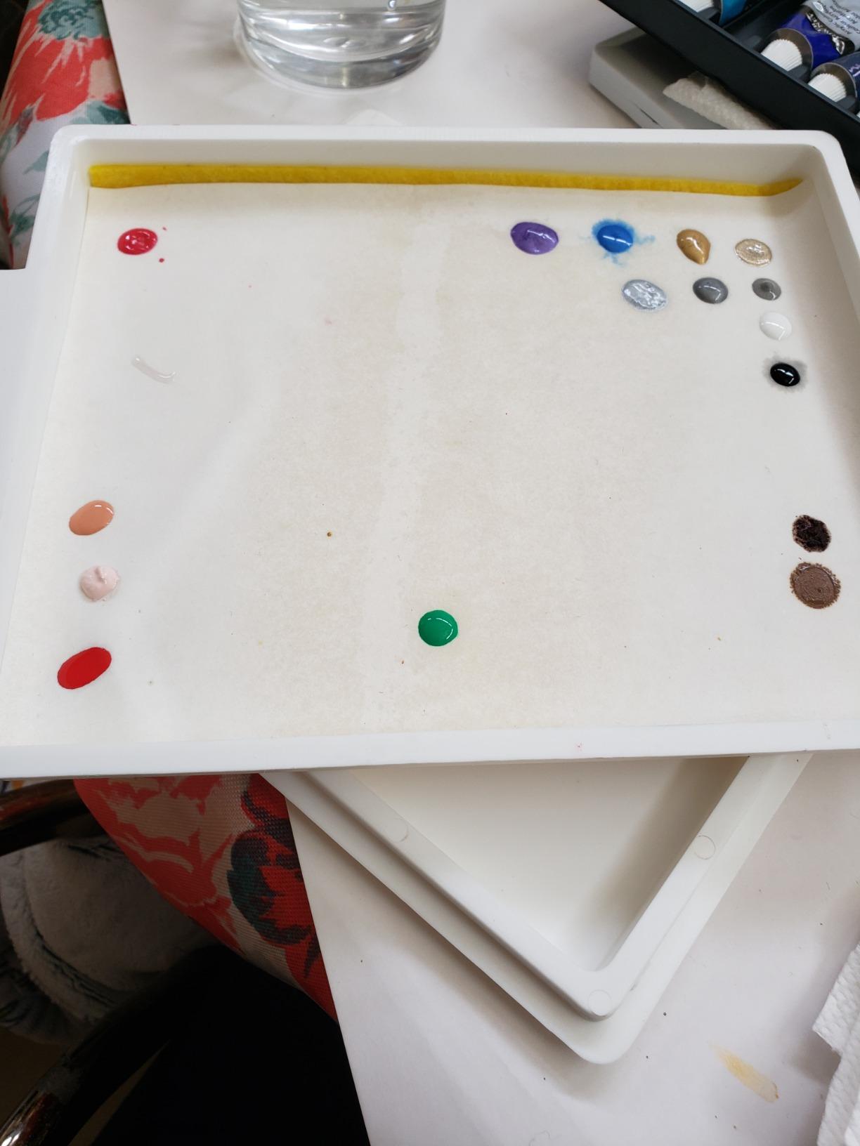 Masterson Sta-Wet Handy Palette Airtight Paint Palette Keeps Paint Fresh for Days, 8.5 by 7 Inches, Made in USA customer photo 1