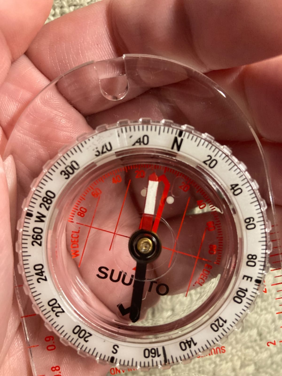 SUUNTO A-30 Compass: Compact, hiking compass with luminous markings in low light customer photo 1