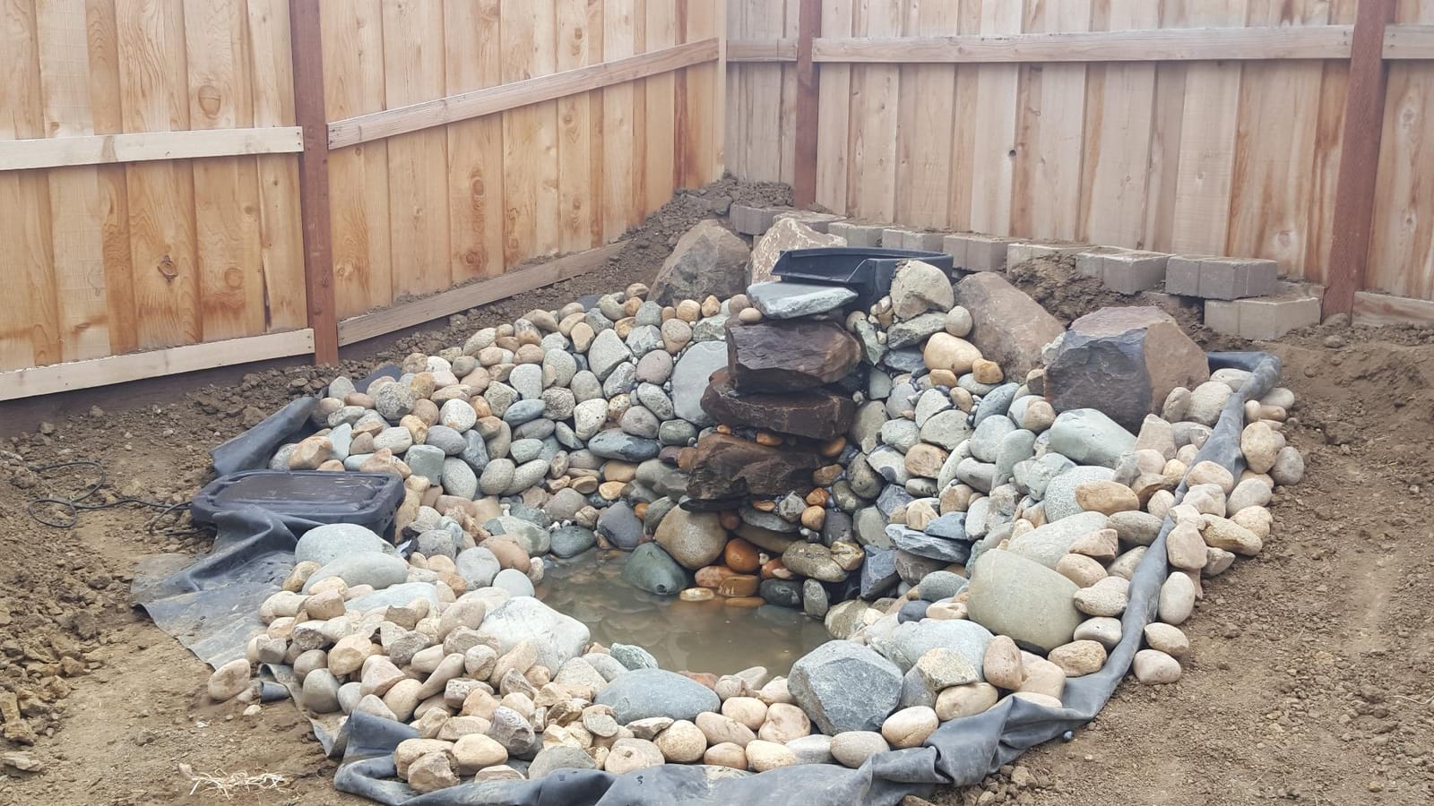Aquascape DIY Backyard Pond Kit 8 x 11 feet – Complete Water Garden Ecosystem with Pump, Skimmer, and Filter, 99765 customer photo 1