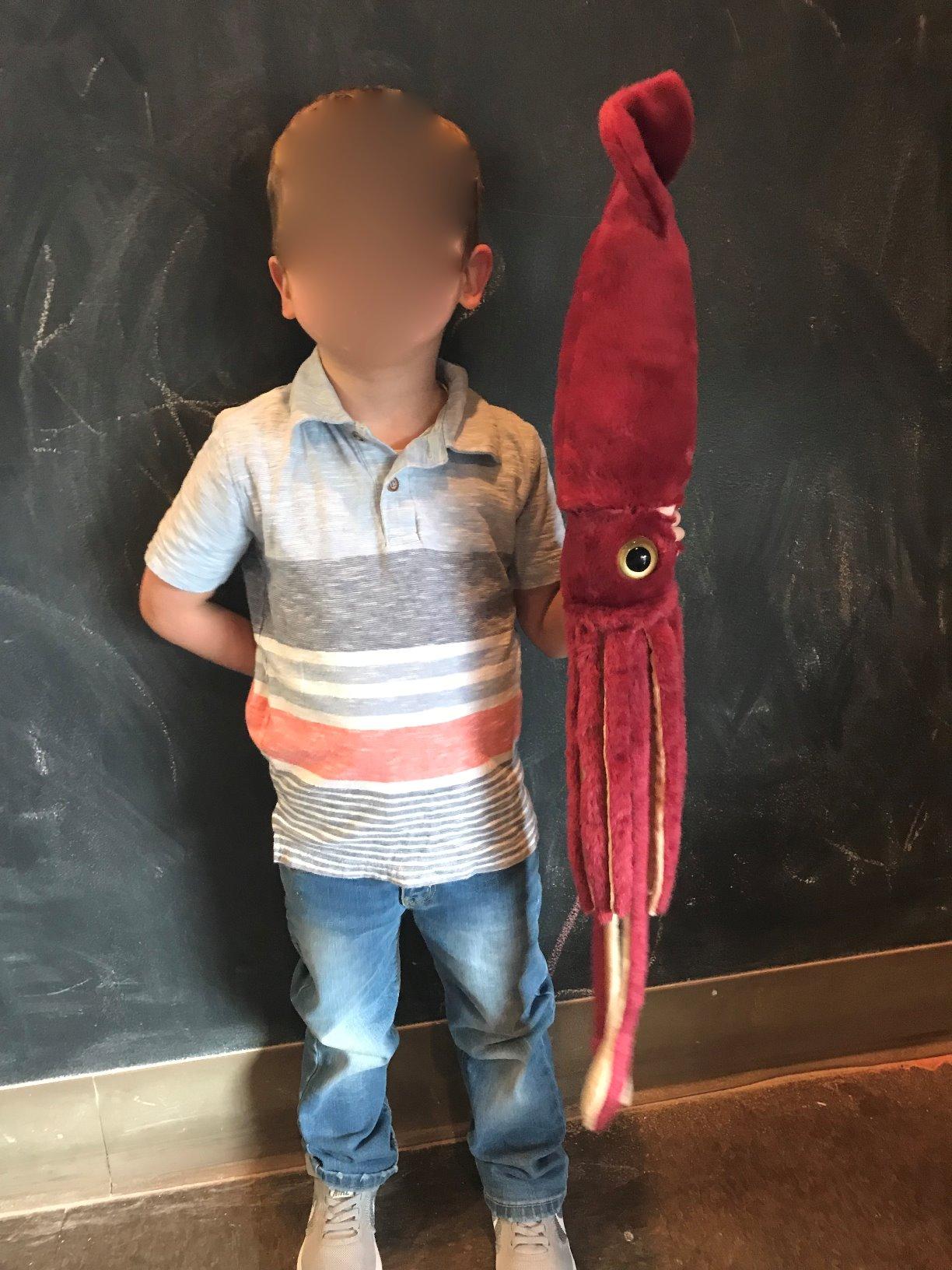 Wild Republic Giant Squid Plush, Stuffed Animal, Plush Toy, Ocean Animals, 22 inches, Red (83198) customer photo 1