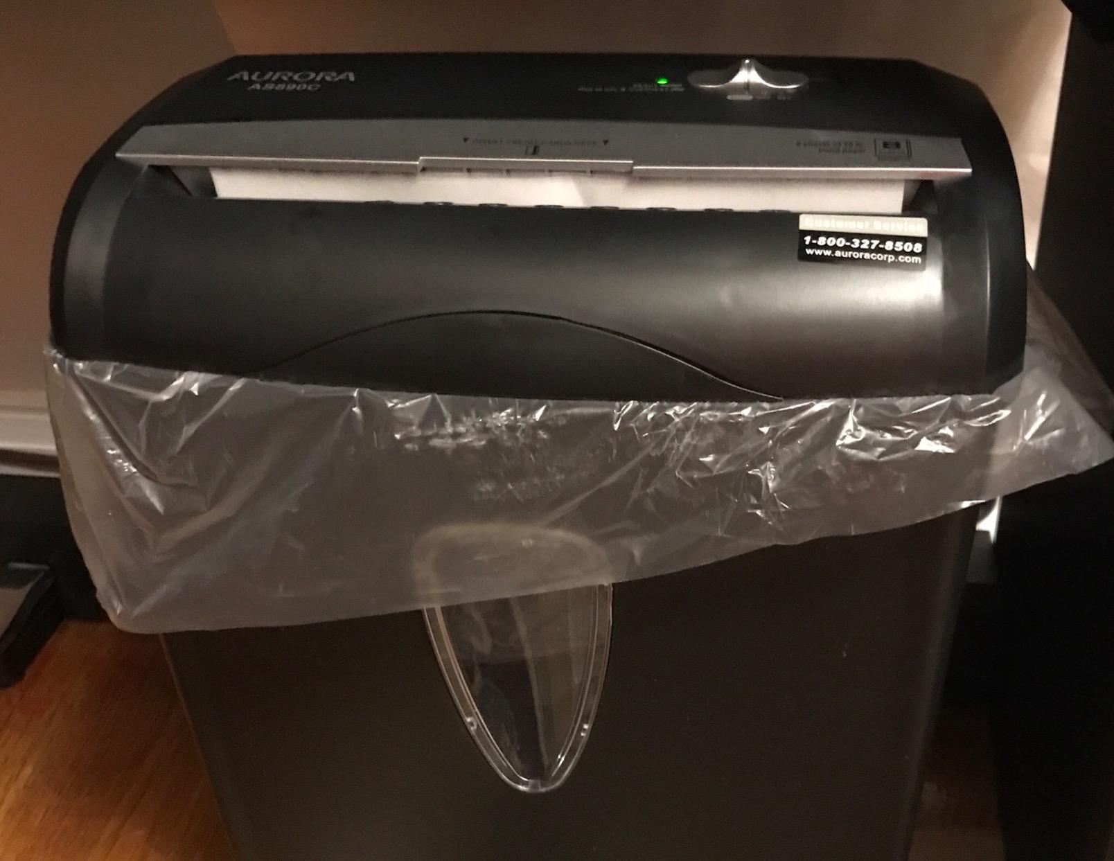 Aurora AS890C 8-Sheet Cross-Cut Paper/Credit Card Shredder with Basket customer photo 2