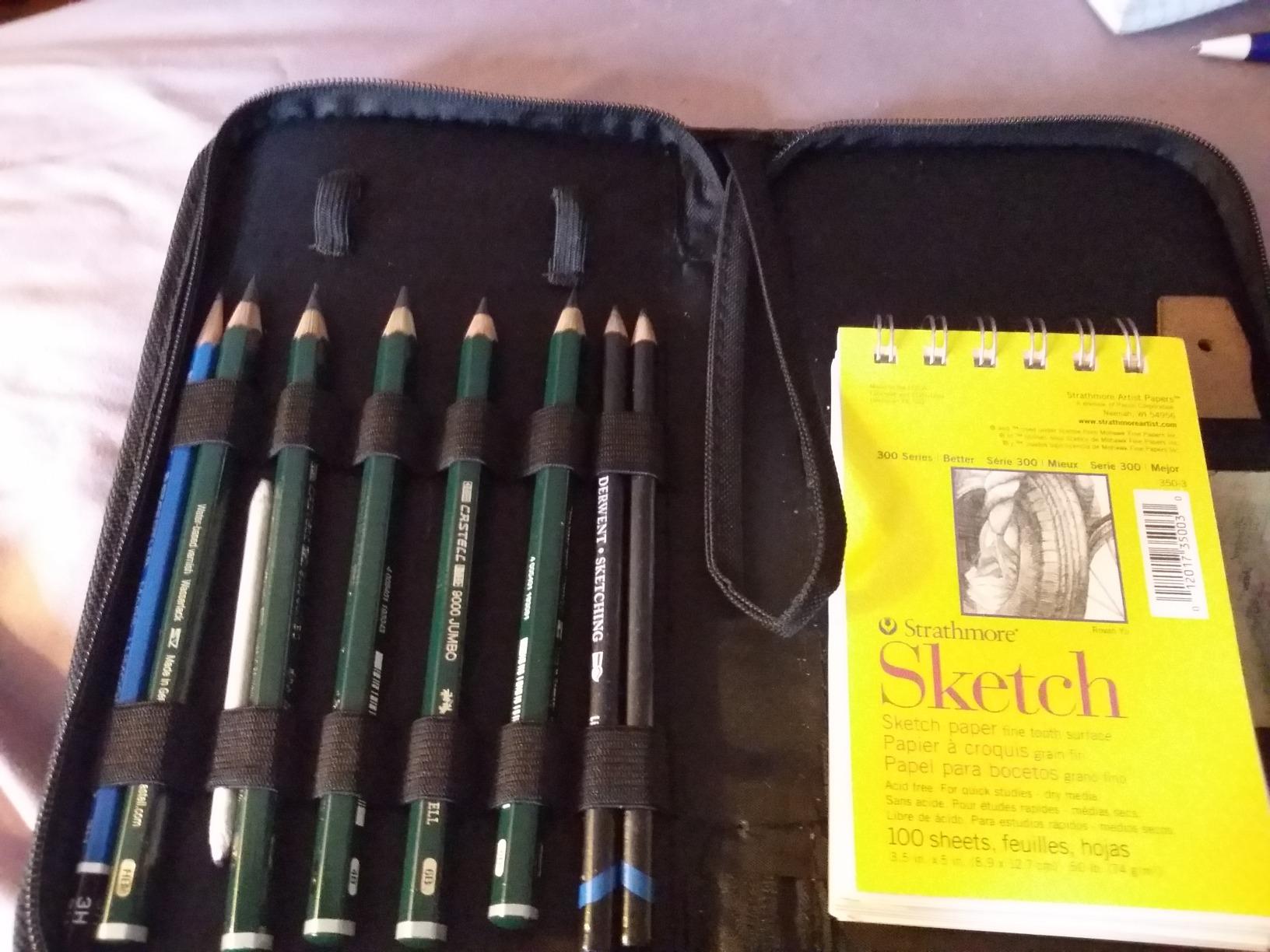 Drawing and Sketching Pencil Set In Zippered Carrying Case customer photo 2