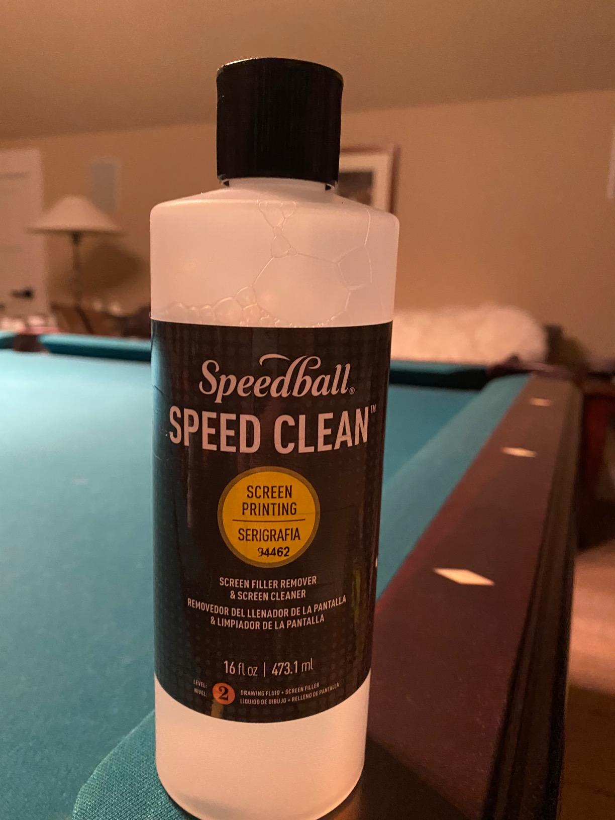 Speedball Speed Clean Screen, 16 oz, Filler Removal Solution for Reclaiming Mesh Printing Frames, Non-Toxic Formula - Made in USA customer photo 1