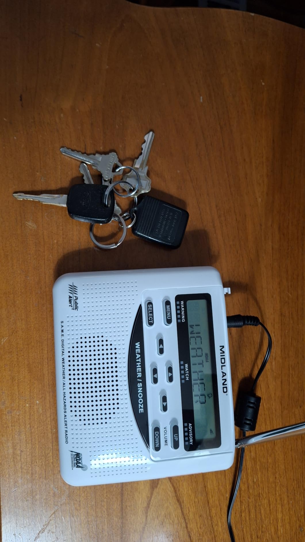 Midland - WR120B - NOAA Emergency Weather Alert Radio | Localized Programming, Trilingual Display, 60+ Emergency Alerts, Alarm, Selectable Alert Tone customer photo 1