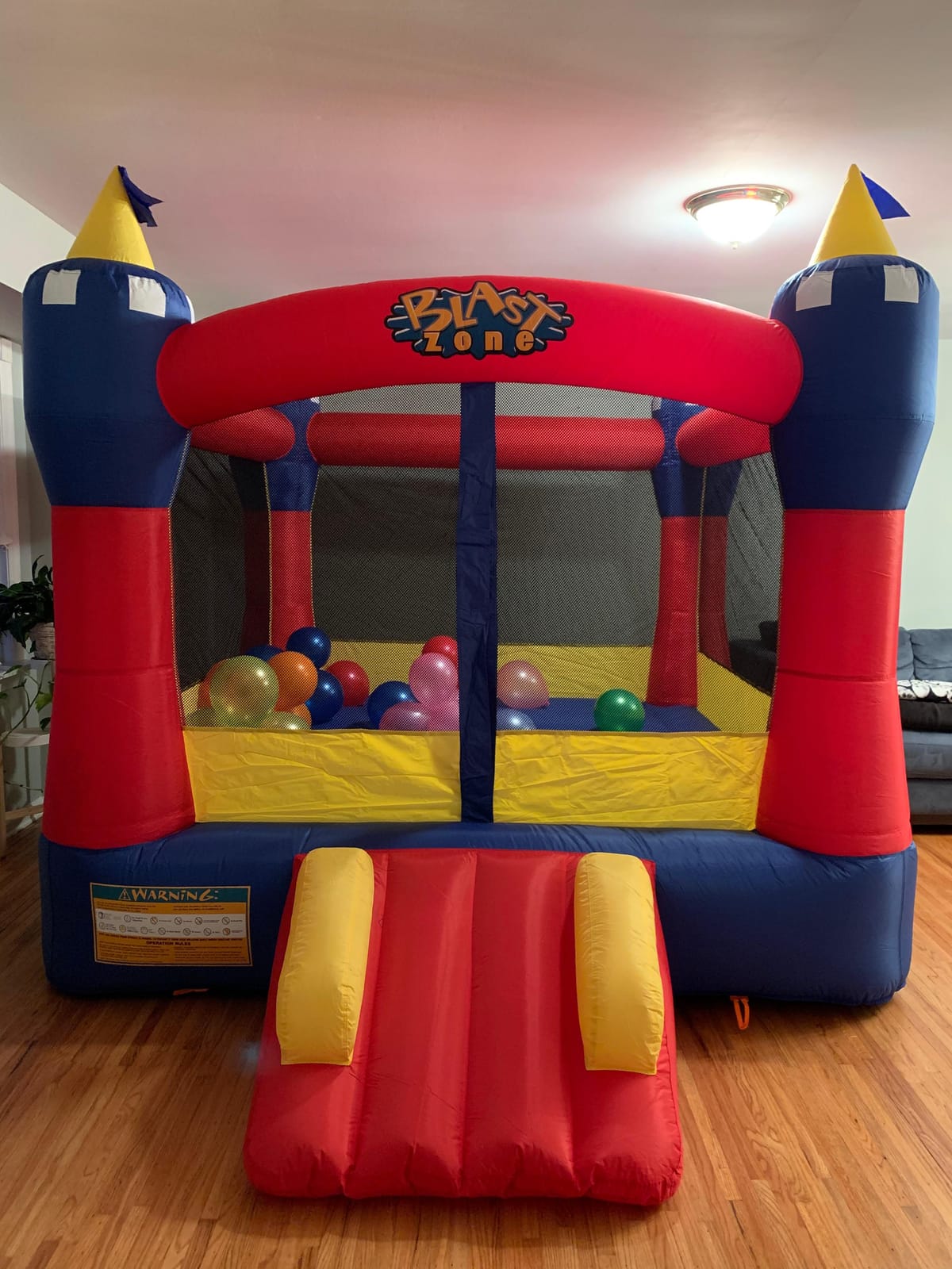 Blast Zone Magic Castle - Inflatable Bounce House with Blower - Premium Quality - Indoor/Outdoor - Portable - Sets Up in Seconds customer photo 2