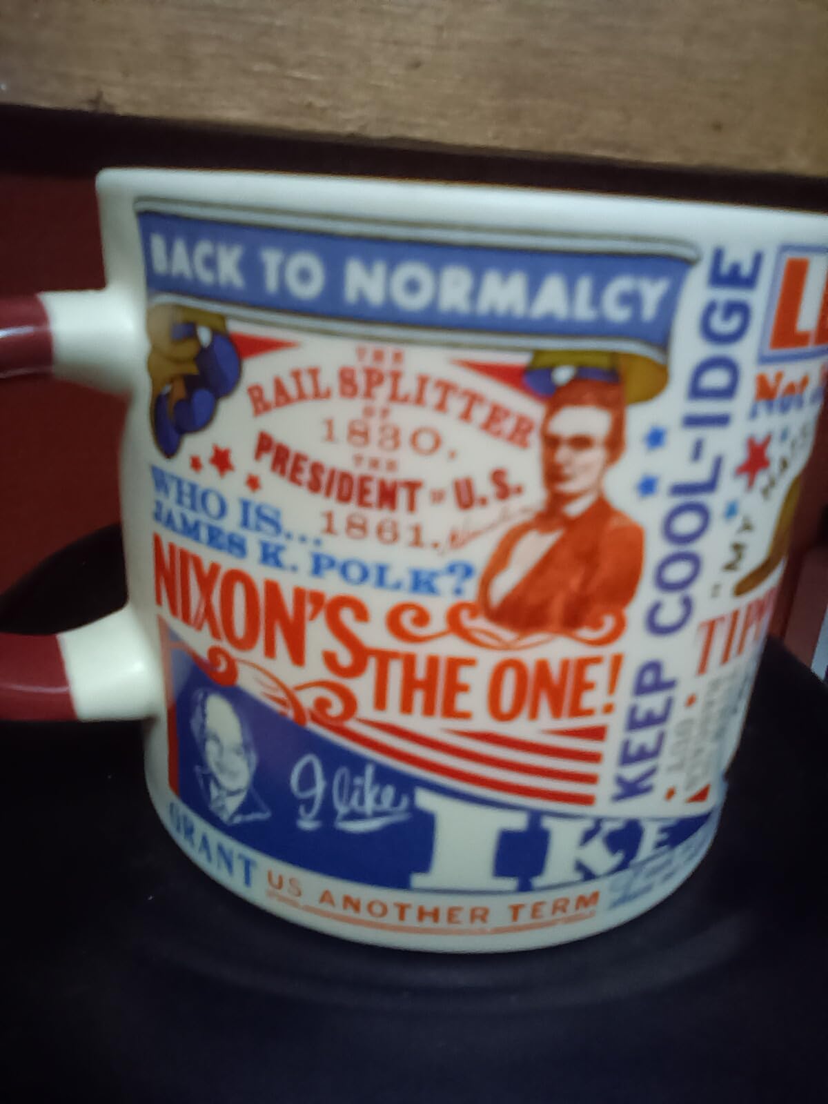The Unemployed Philosophers Guild Presidential Slogan Coffee Mug customer photo 2
