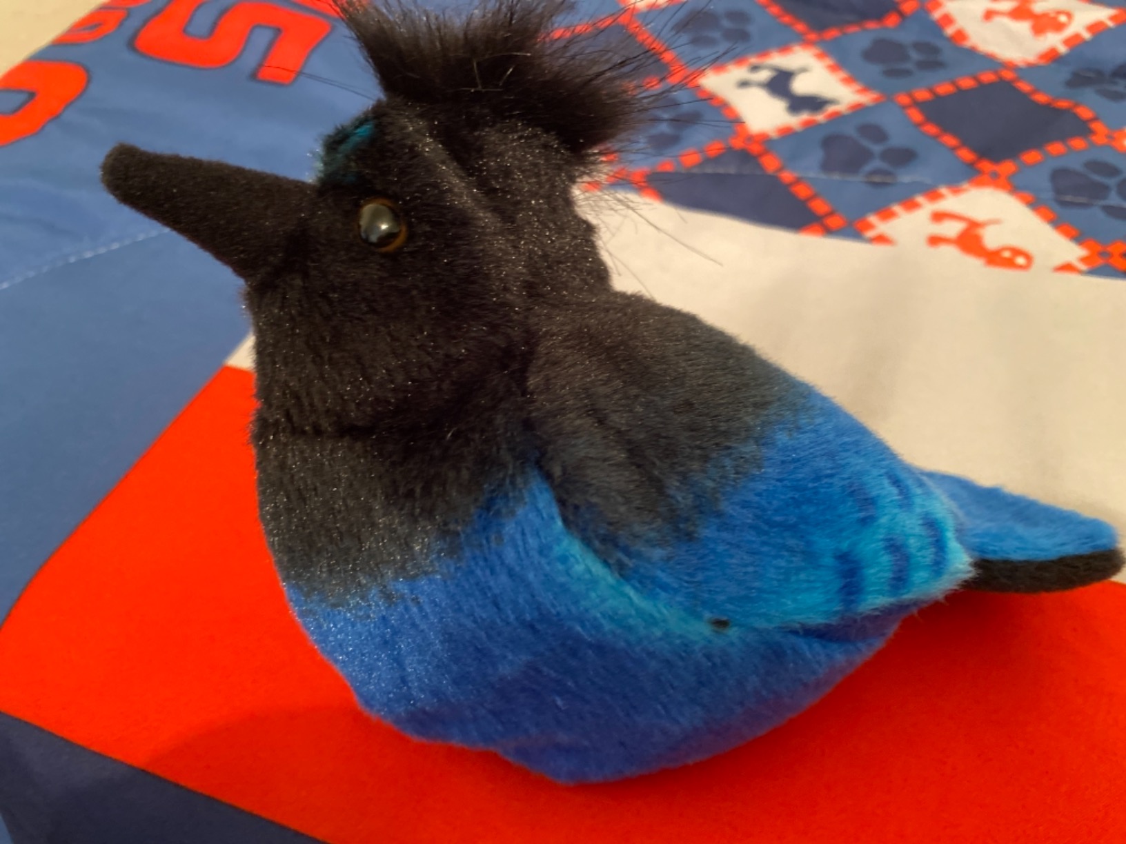 Wild Republic Audubon Birds Stellers Jay Stuffed Animal - 5.5