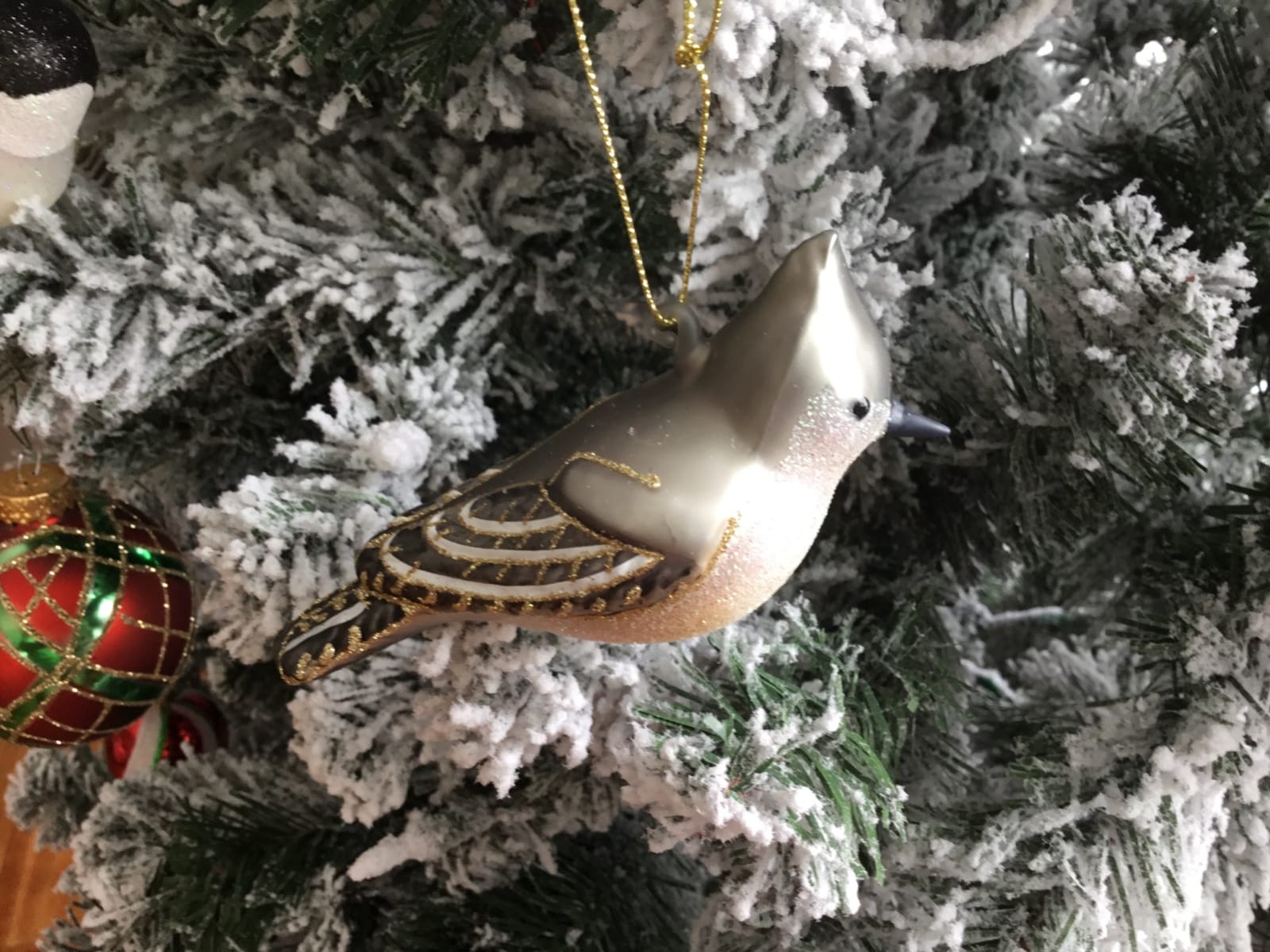 Tufted Titmouse Christmas Tree Ornament customer photo 1