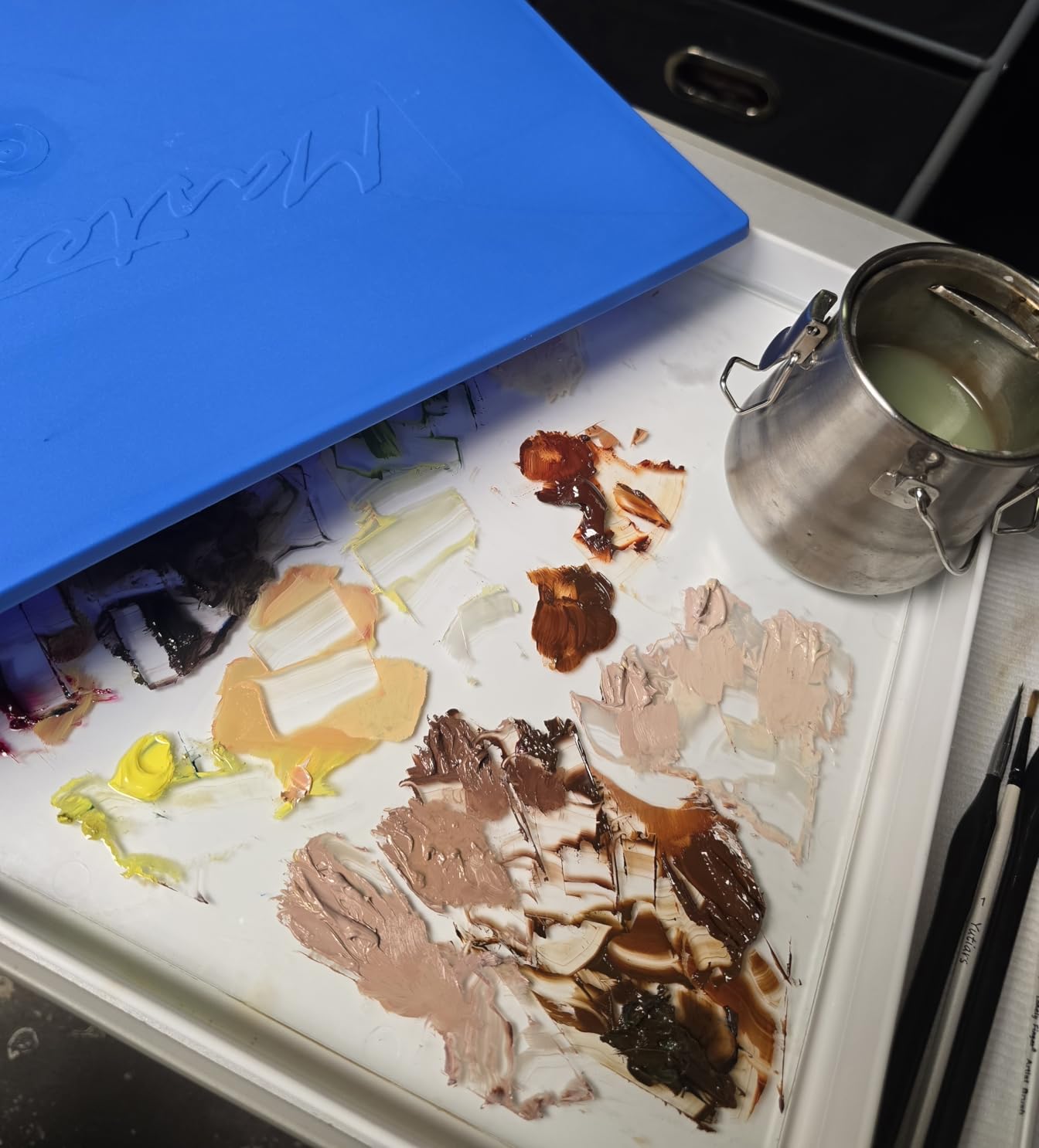 Masterson Palette Seal 12 x 16 in | Keeps Wet Paint Fresh for Weeks, Oil or Acrylic Painting Palette customer photo 1