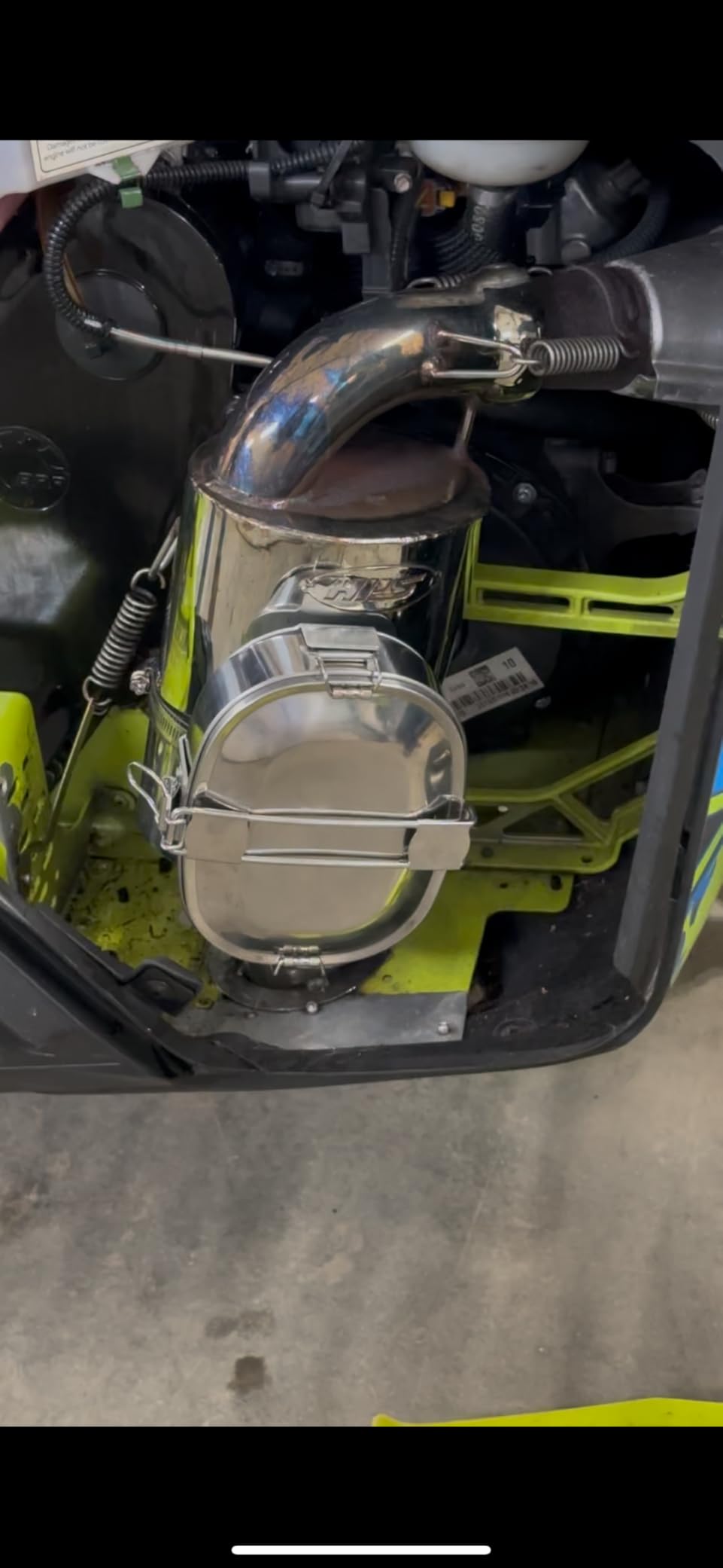 The Original MuffPot Exhaust Food Warmer for Motorsports Vehicles. Snowmobile, ATV, UTV, and Motorcycles customer photo 2