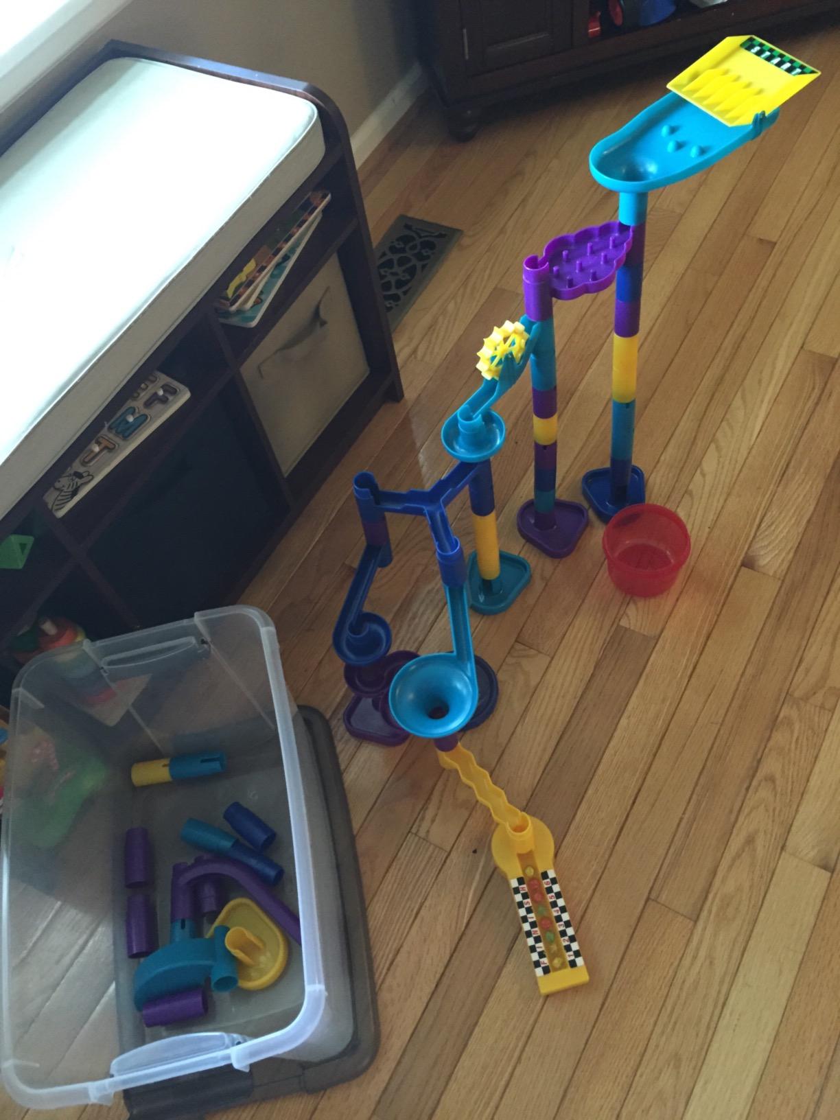 Discovery Toys MARBLEWORKS Marble Run Starter | Kid-Powered Learning | STEM Educational Building Block Toy Learning & Childhood Development 5 Years Old and Up customer photo 2