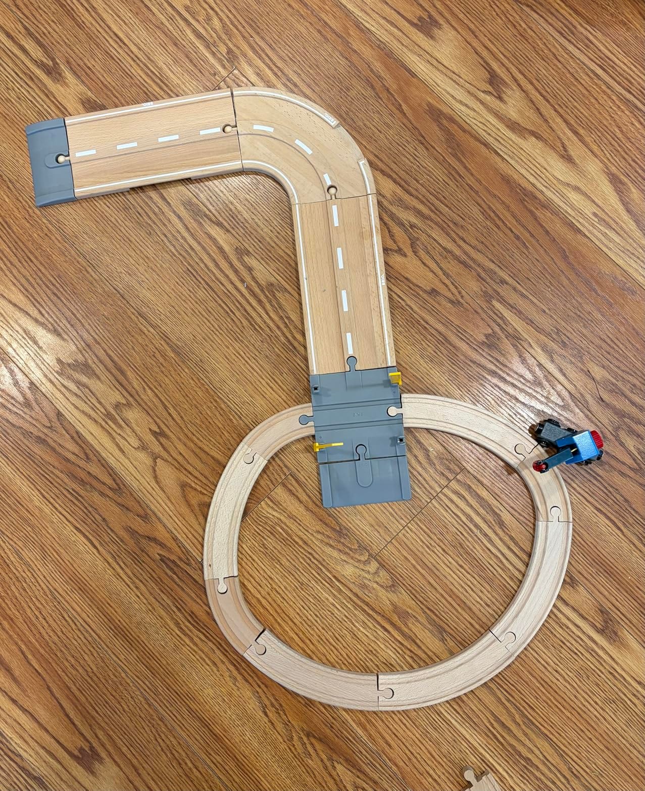 BRIO World Rail & Road Loading Set - 32-Piece FSC-Certified Wood Train Set & Accessories - Special Crane Car, Flatbed, Tracks, & More - Works with All Wooden Railway Sets - Fun Play for Ages 3+ customer photo 2