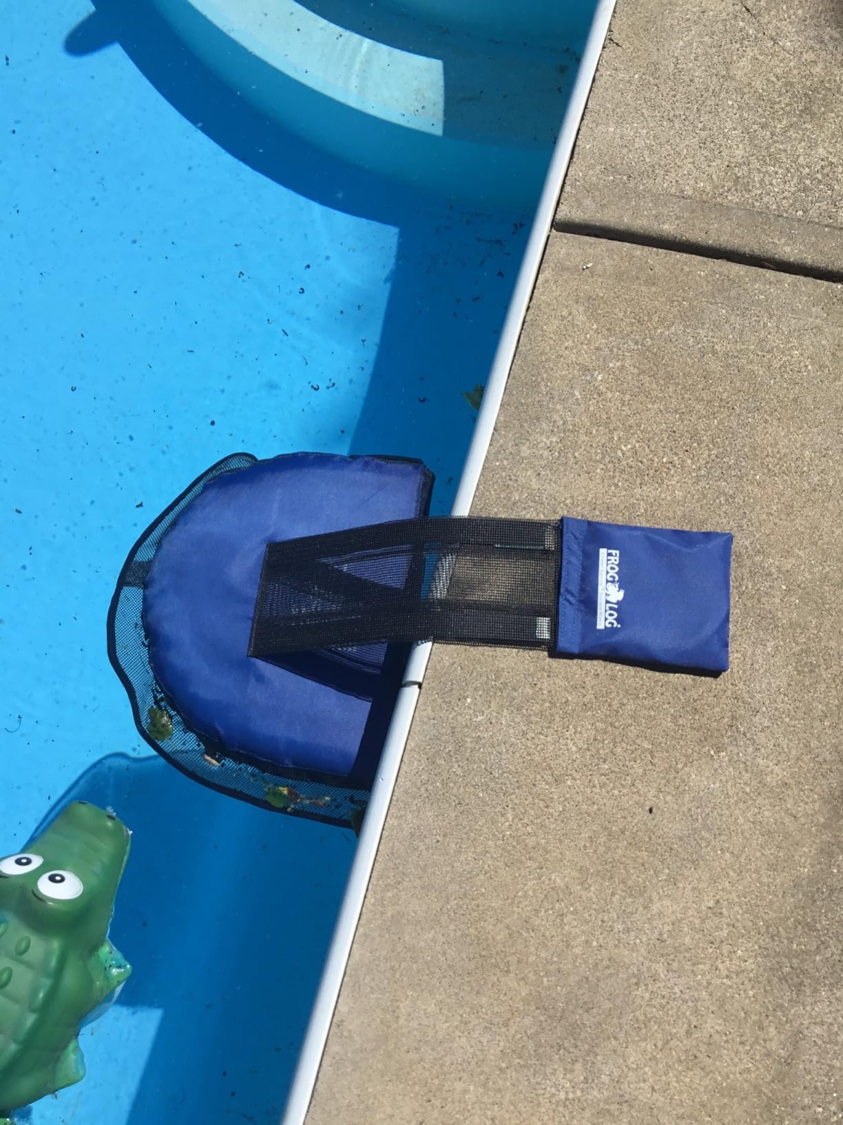 SWIMLINE | Frog Log Critter Escape Ramp for Pools and Spas | Single Ramp | Gives frogs, chipmunks, ducklings, and lizards a way out instead of drowning in the skimmer; sets up in seconds customer photo 2