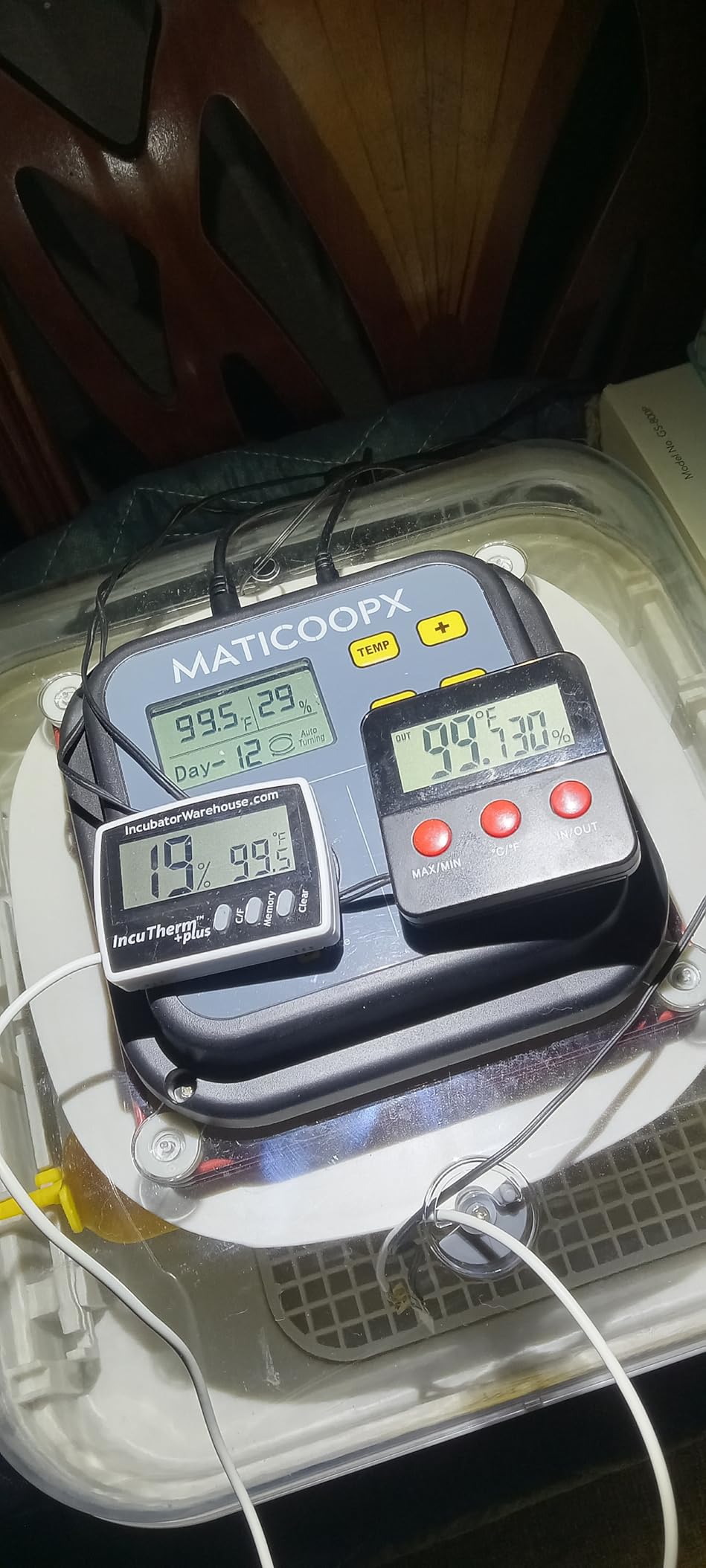 IncuTherm™ Plus Digital Thermometer and Hygrometer for Egg Incubator customer photo 2