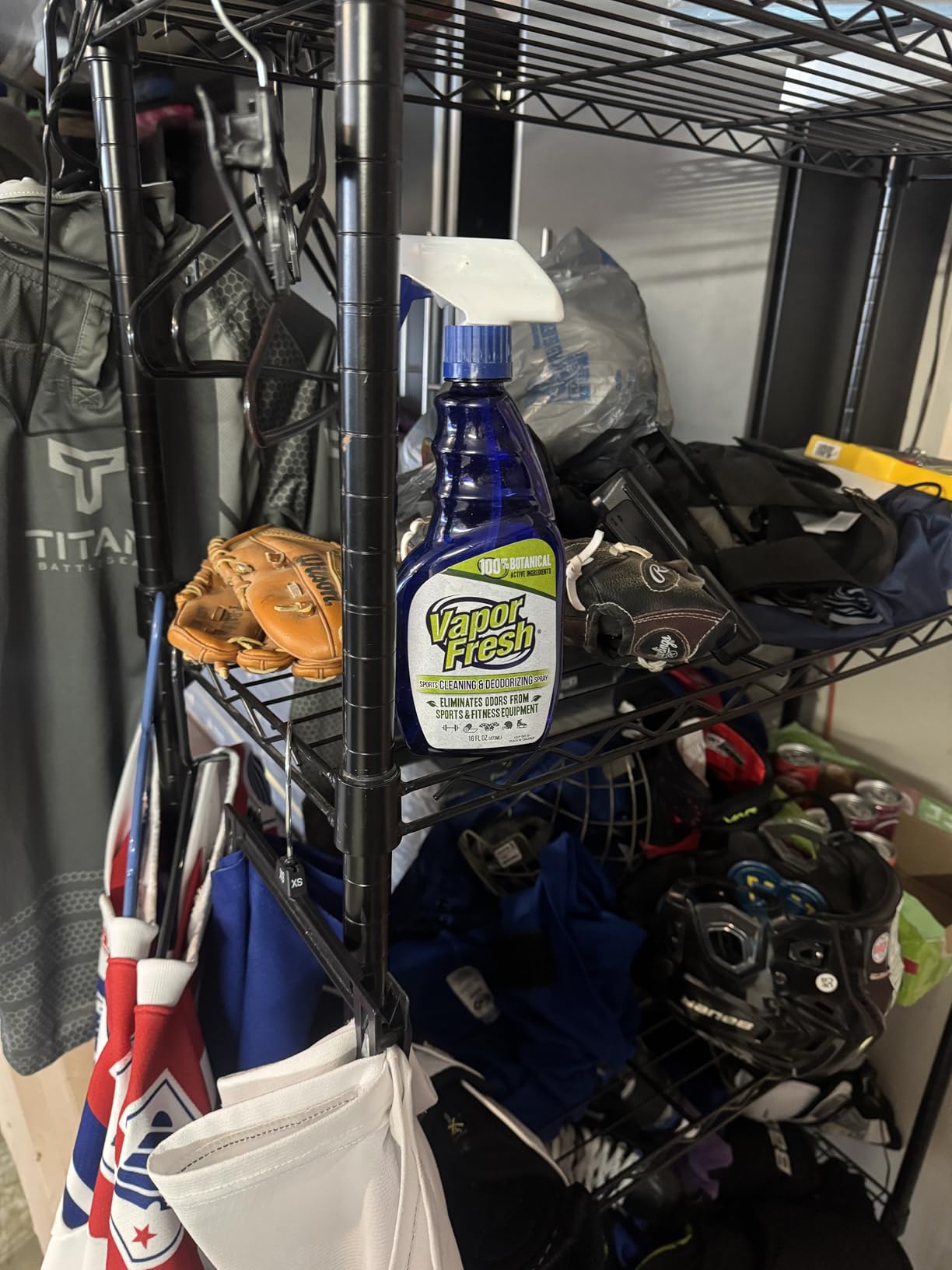 Vapor Fresh Sports Gear Cleaner and Deodorizer Spray, 16oz (1 Pack) | Sports odor eliminator, Boxing gloves, Sports pads, Helmets, Gym bags, Gym equipment customer photo 2