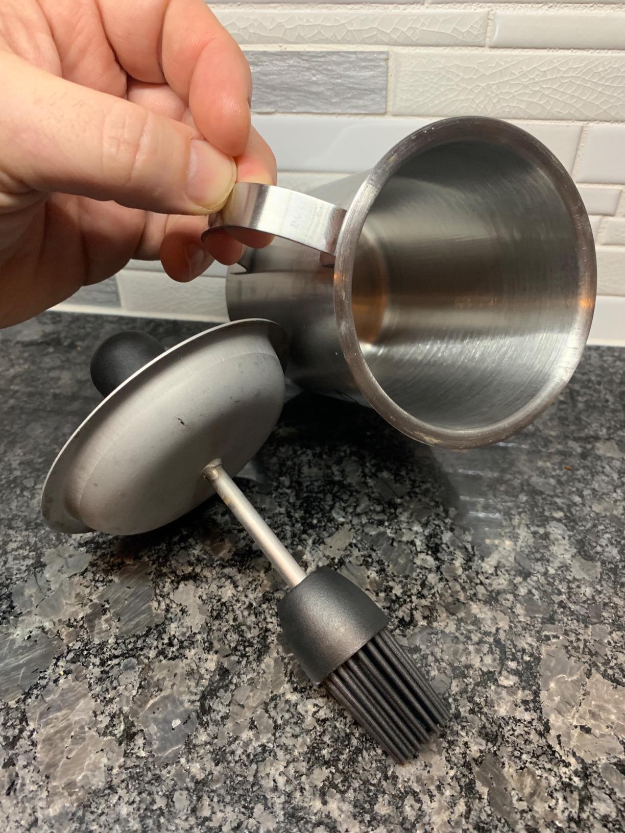 Cuisinart Sauce Pot and Basting Brush Set, 16 oz. Stainless Steel Grill Accessory with Silicone Basting Brush for Cooking & BBQ, Easy to Clean BBQ Accessories for Smoking and Grilling customer photo 2