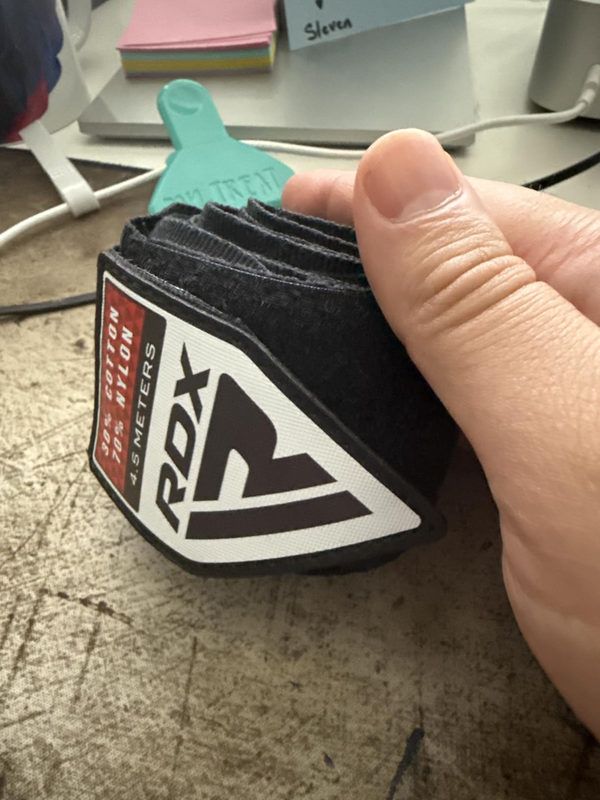 RDX Boxing Hand Wraps 4.5M / 180 Inches – Mexican Style Semi-Elastic MMA Inner Gloves - Wrist Support for Muay Thai, Kickboxing, BJJ, Karate - Thumb Loop & Hook and Loop Closure - Cotton & Nylon Blend customer photo 1