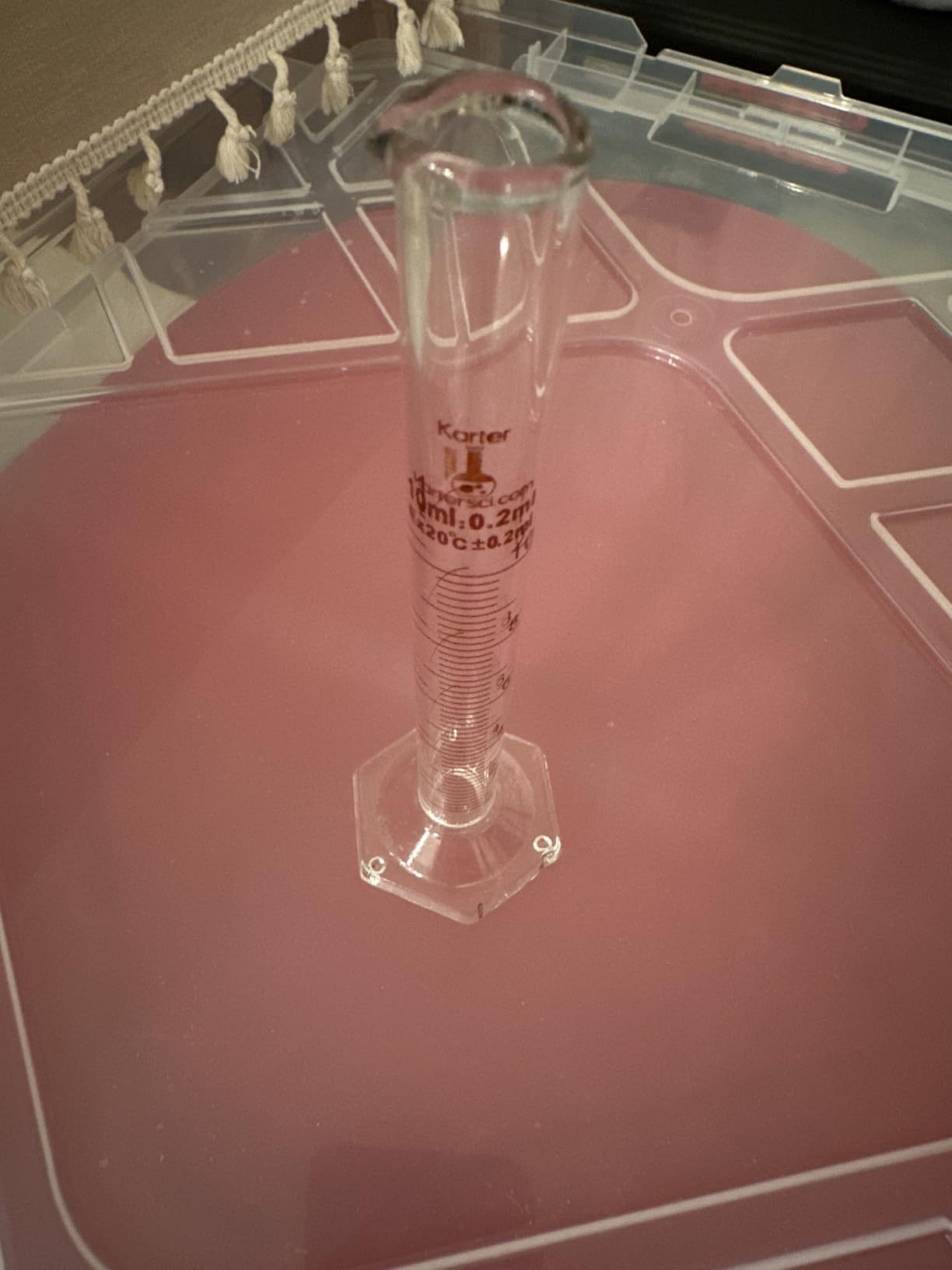 213C2 Karter Scientific Glass Graduated Cylinder 3 Piece Set 10, 50 & 100ml customer photo 1