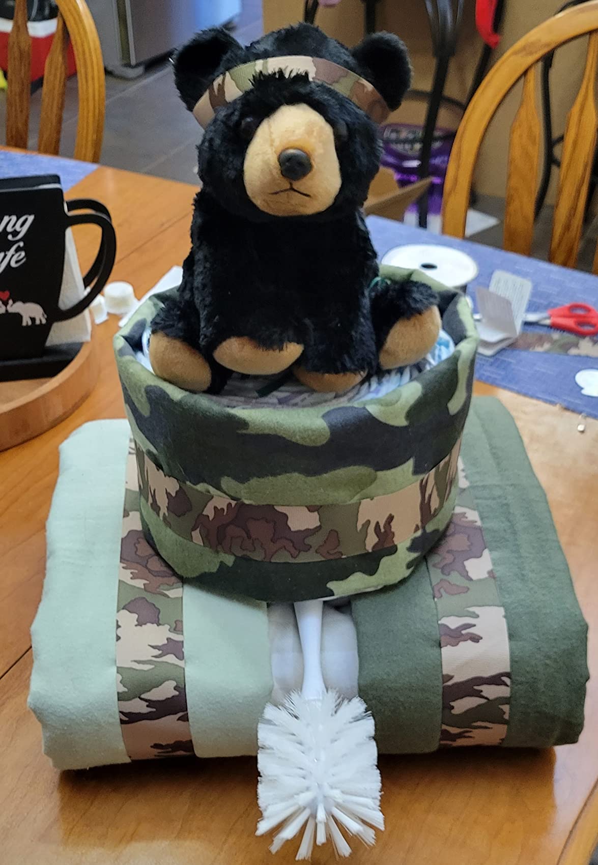Wild Republic Black Bear Plush, Stuffed Animal, Plush Toy, Gifts for Kids, Cuddlekins 8, Multi, 8